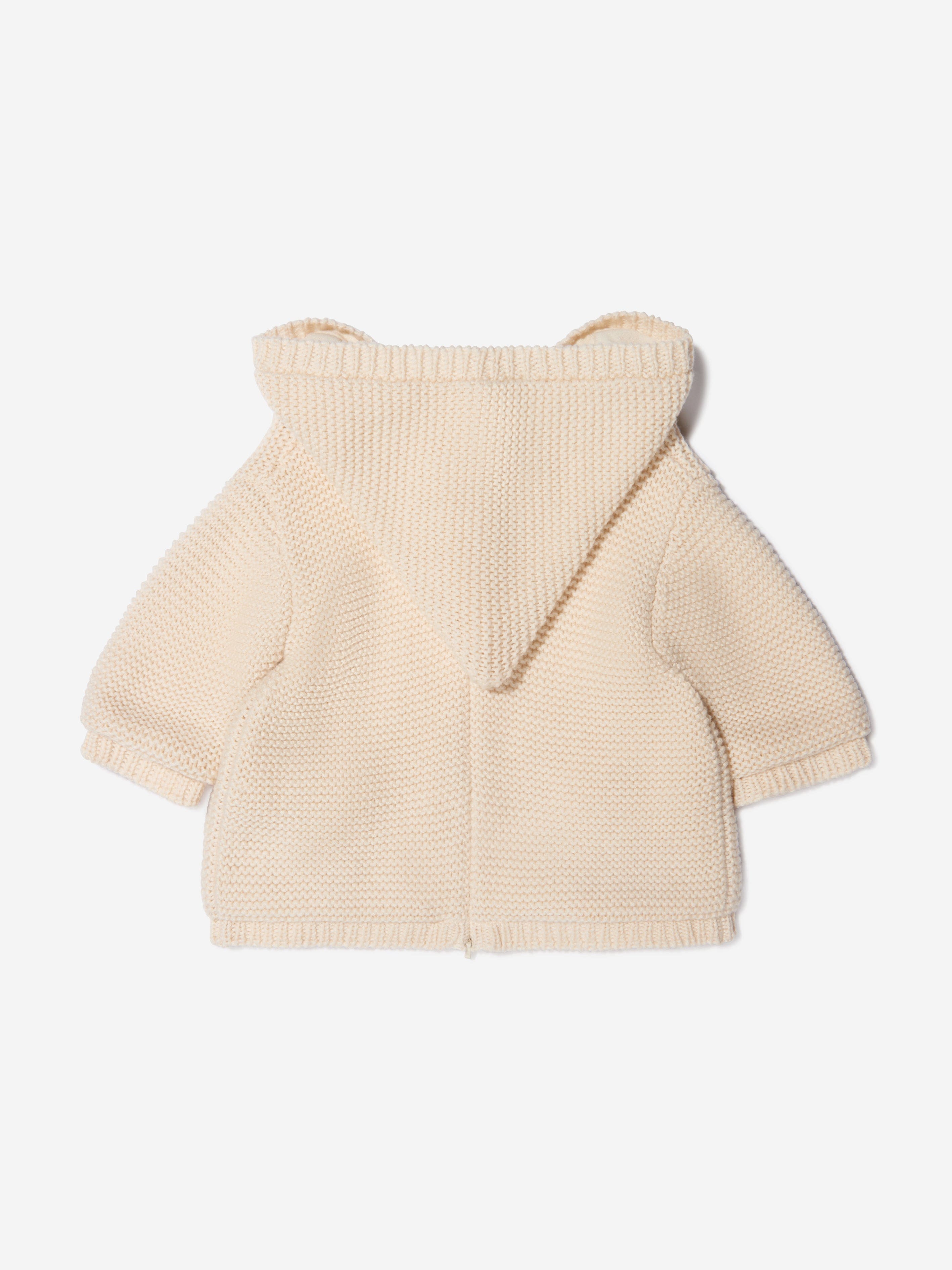 Bonpoint Baby Unisex Wool And Cotton Knitted Hoodie