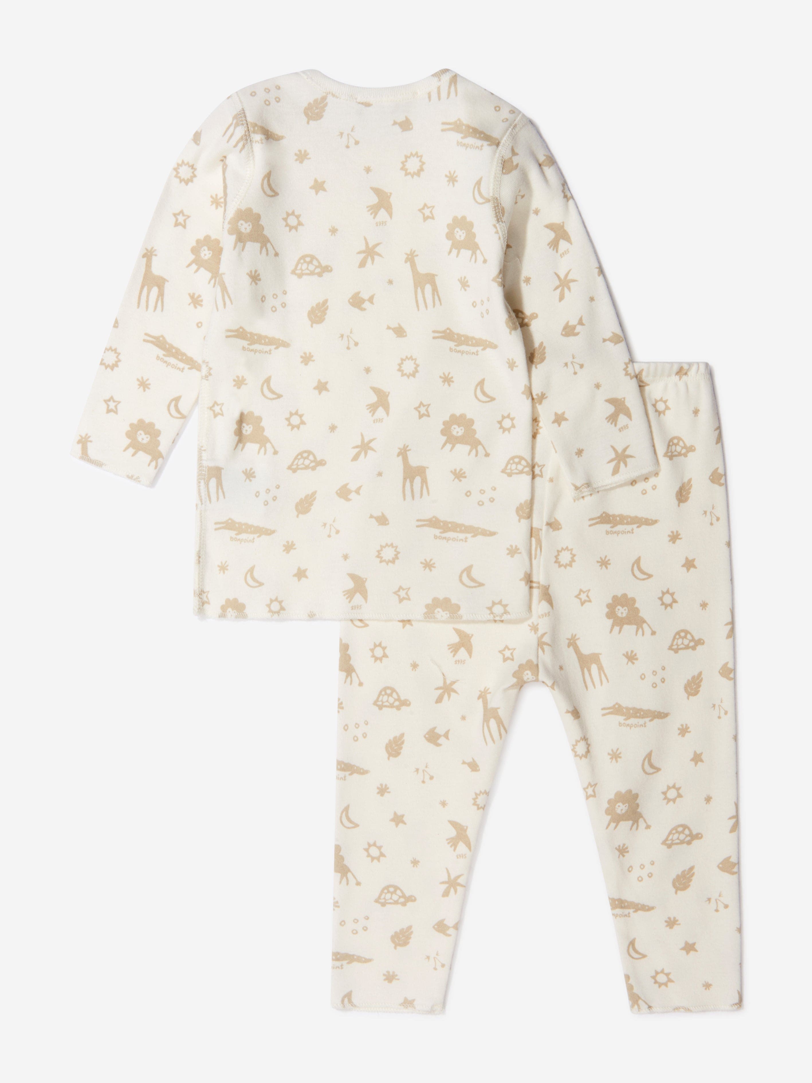 Bonpoint Baby Unisex Cotton Animal Print 2 Piece Set