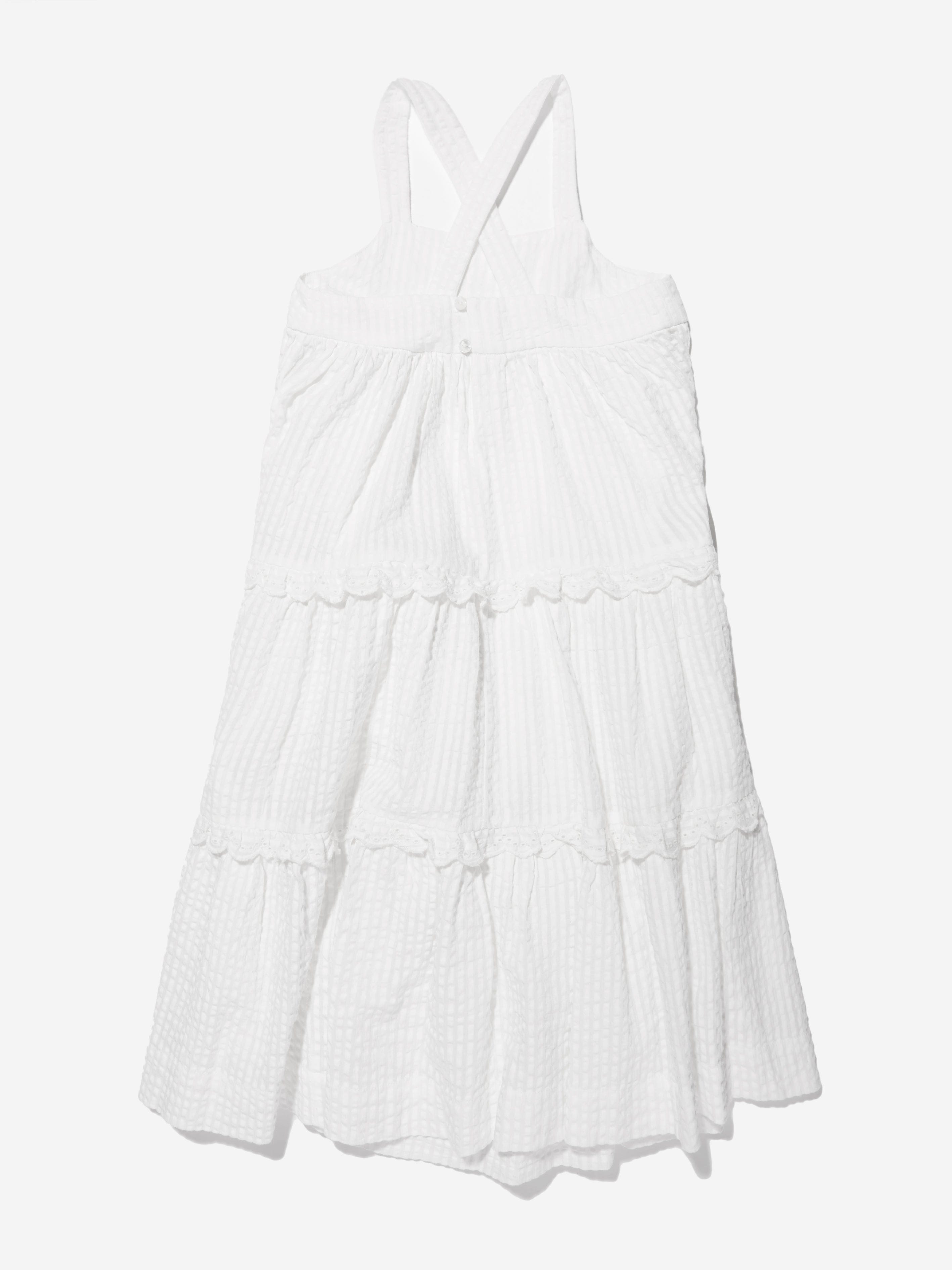 Bonpoint Girls Cherish Maxi Dress in White