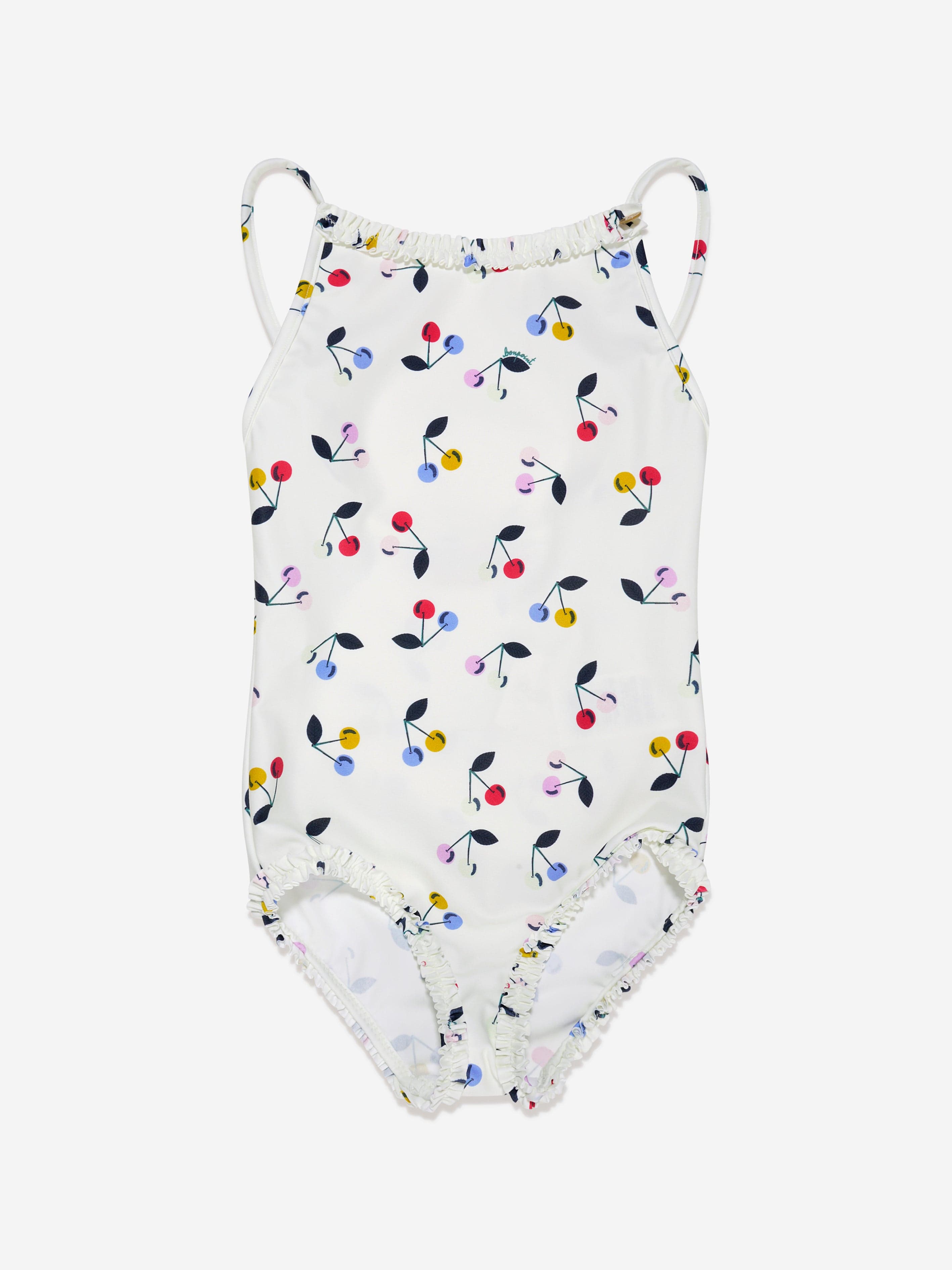 Bonpoint Girls Swimming Costume in White