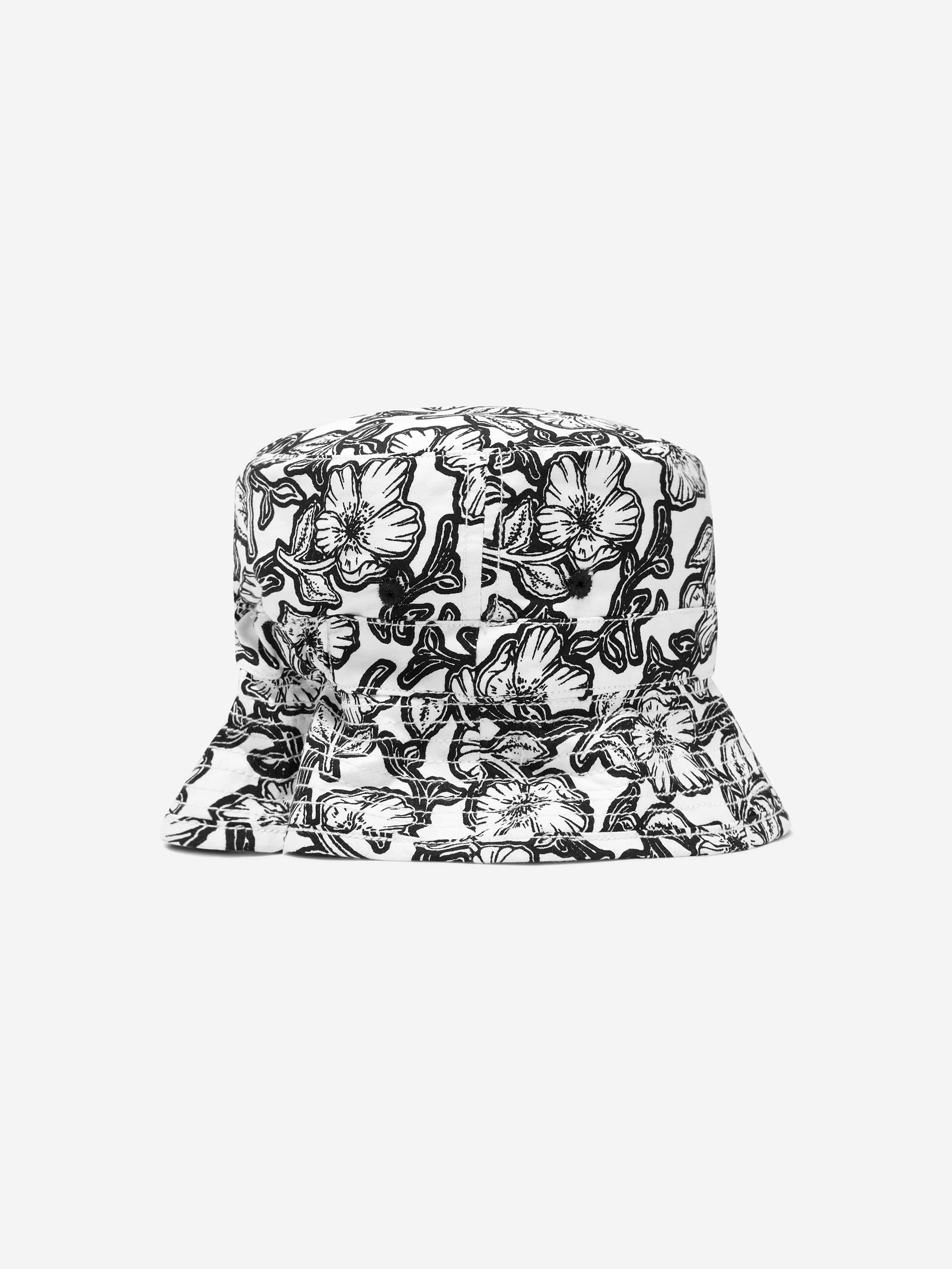 Bonpoint Baby Boys Floral Bucket Hat in Black