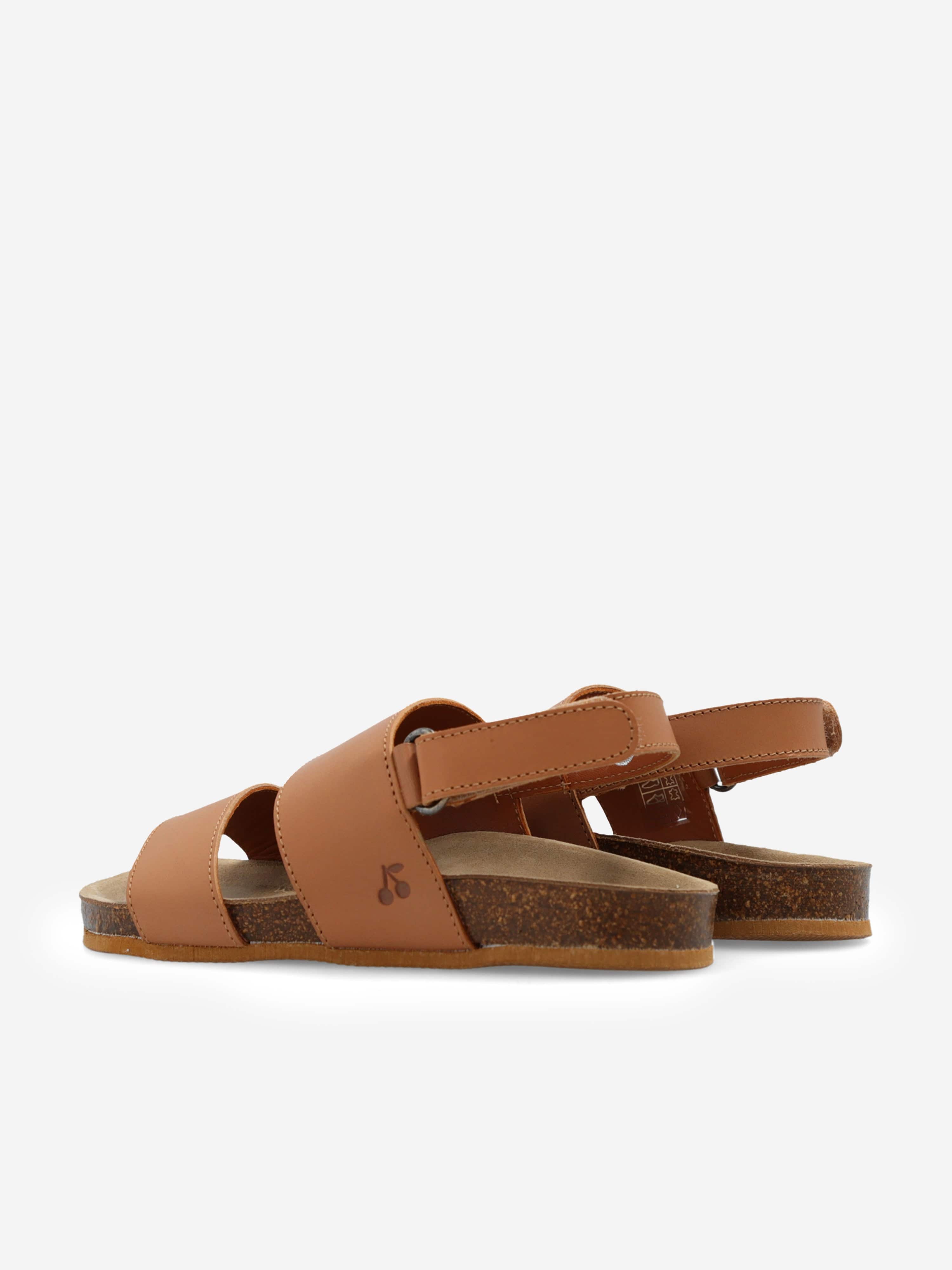 Bonpoint Boys Leather Agostino Sandals in Brown