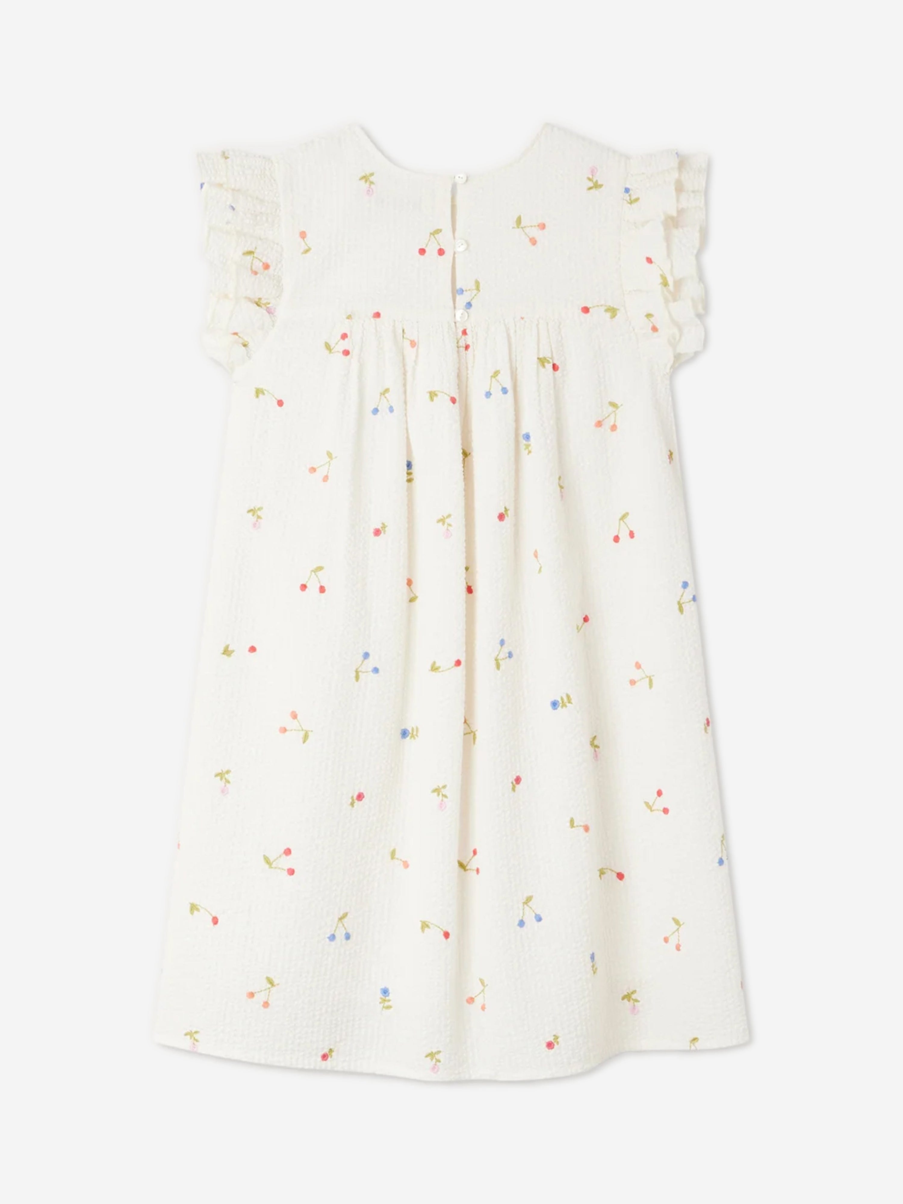 Bonpoint Girls Florentine Dress in White