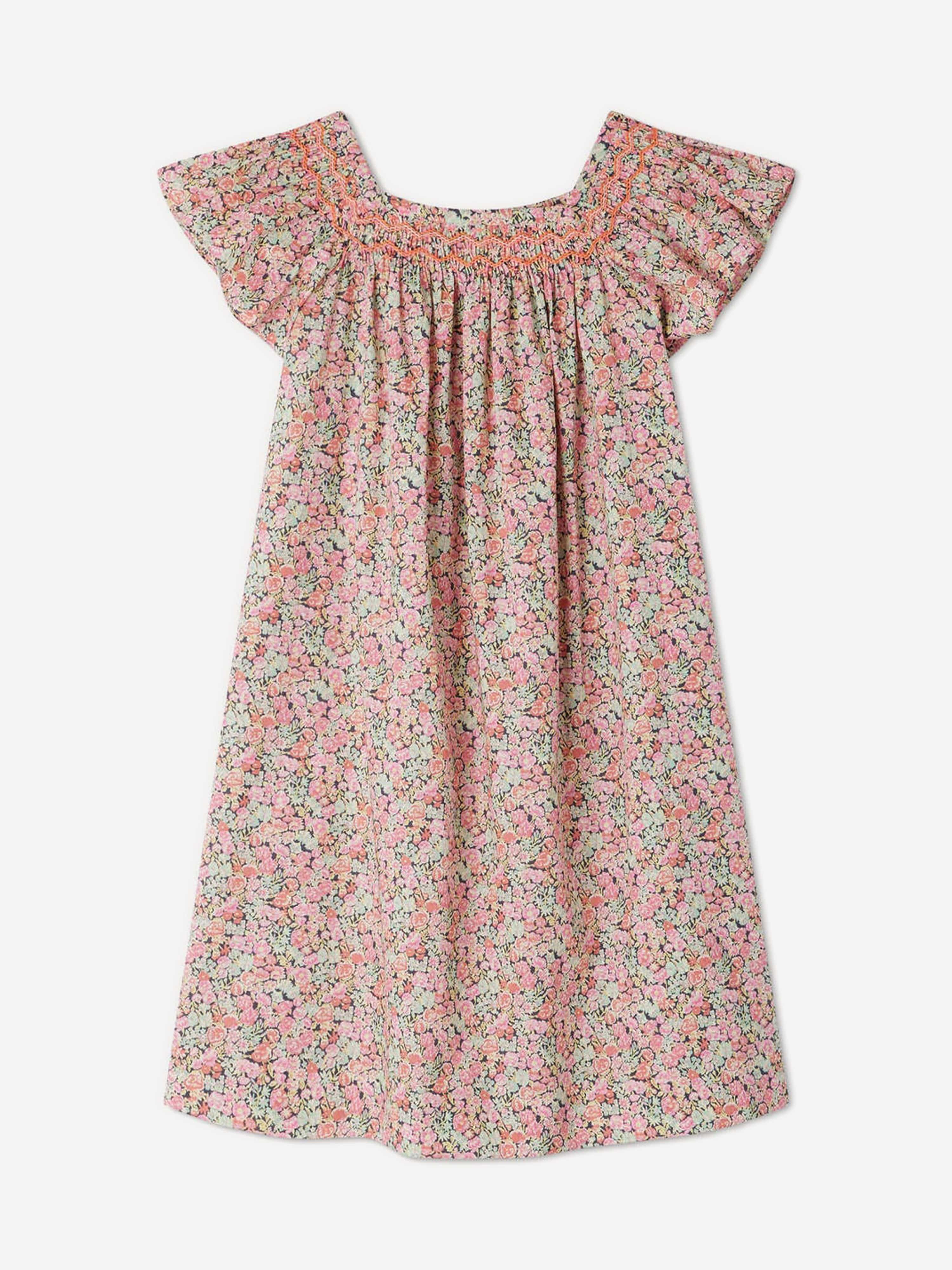 Bonpoint Girls Coryse Floral Dress in Multicolour