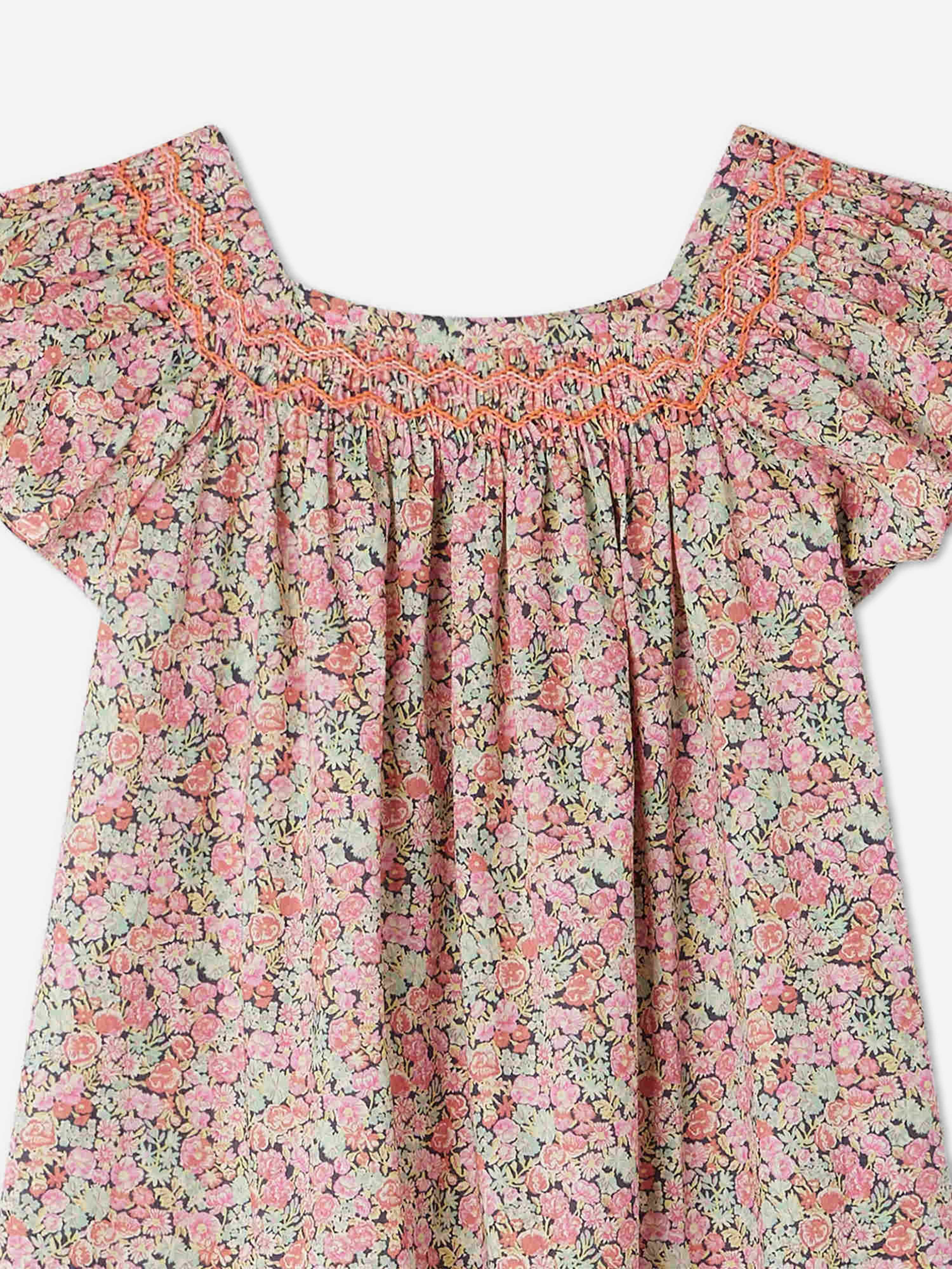 Bonpoint Girls Coryse Floral Dress in Multicolour