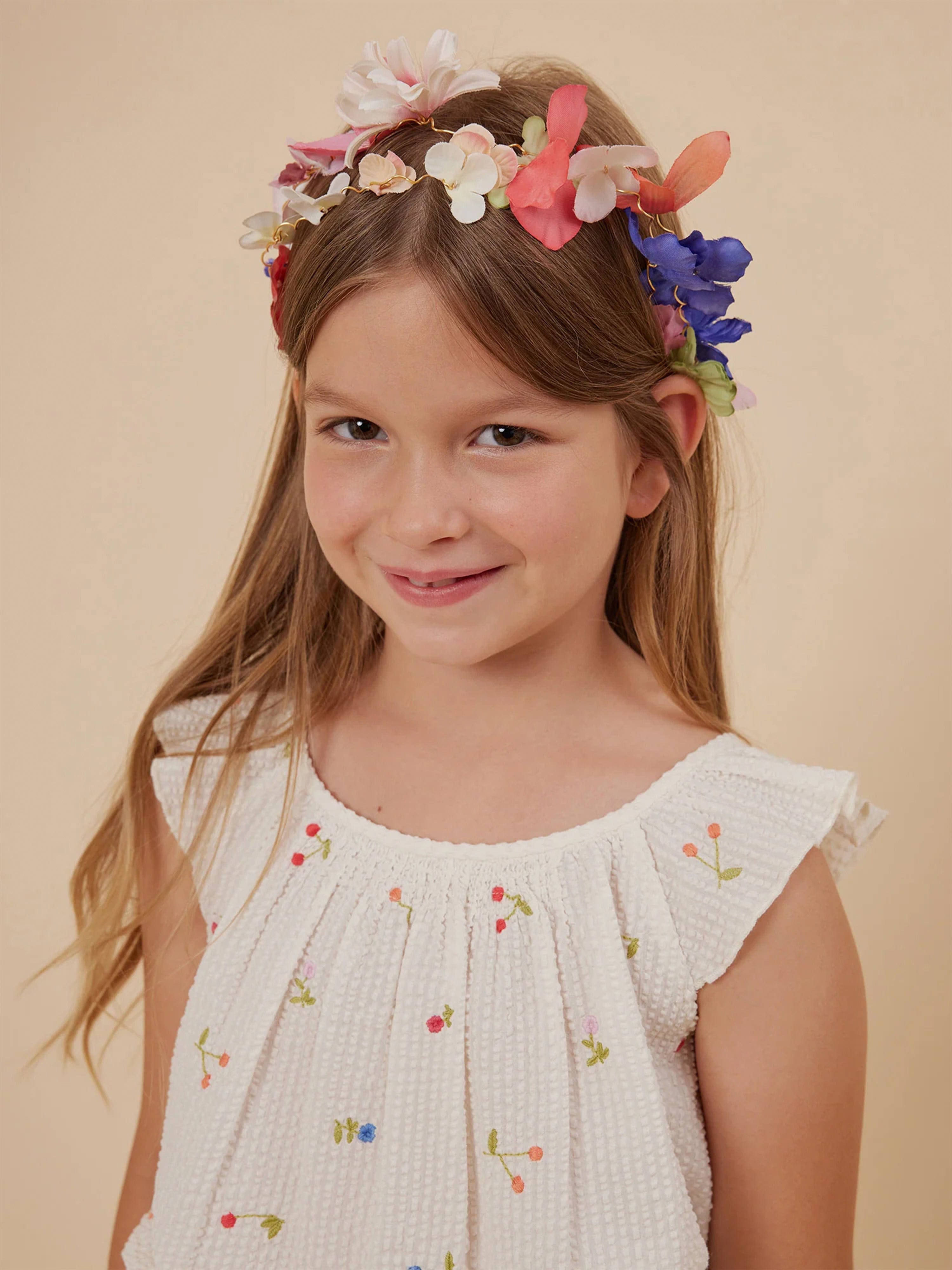 Bonpoint Girls Fleurice Floral Headband in Multicolour