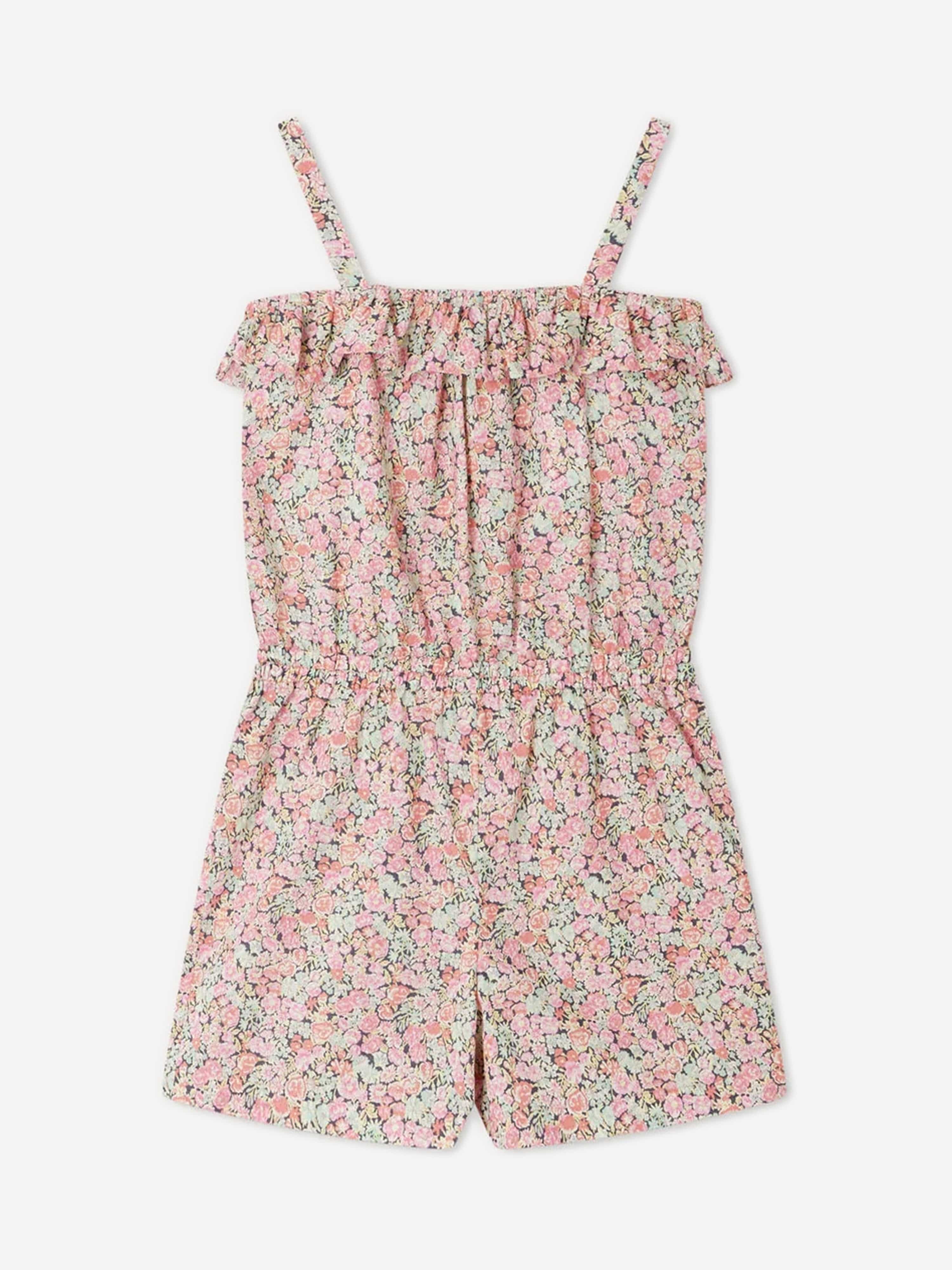 Bonpoint Girls Agrume Floral Playsuit in Multicolour