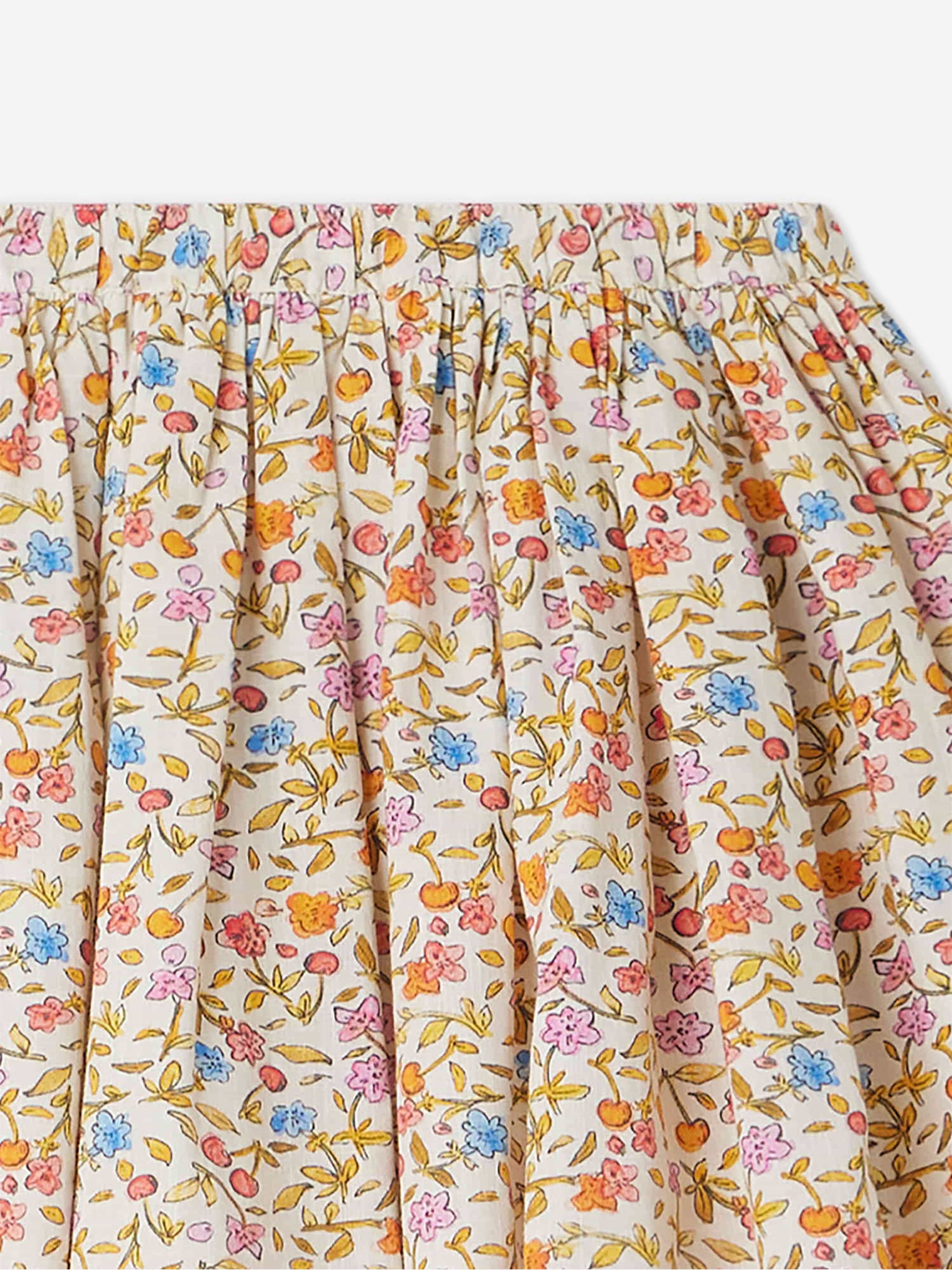 Bonpoint Girls Suzon Floral Skirt in Multicolour