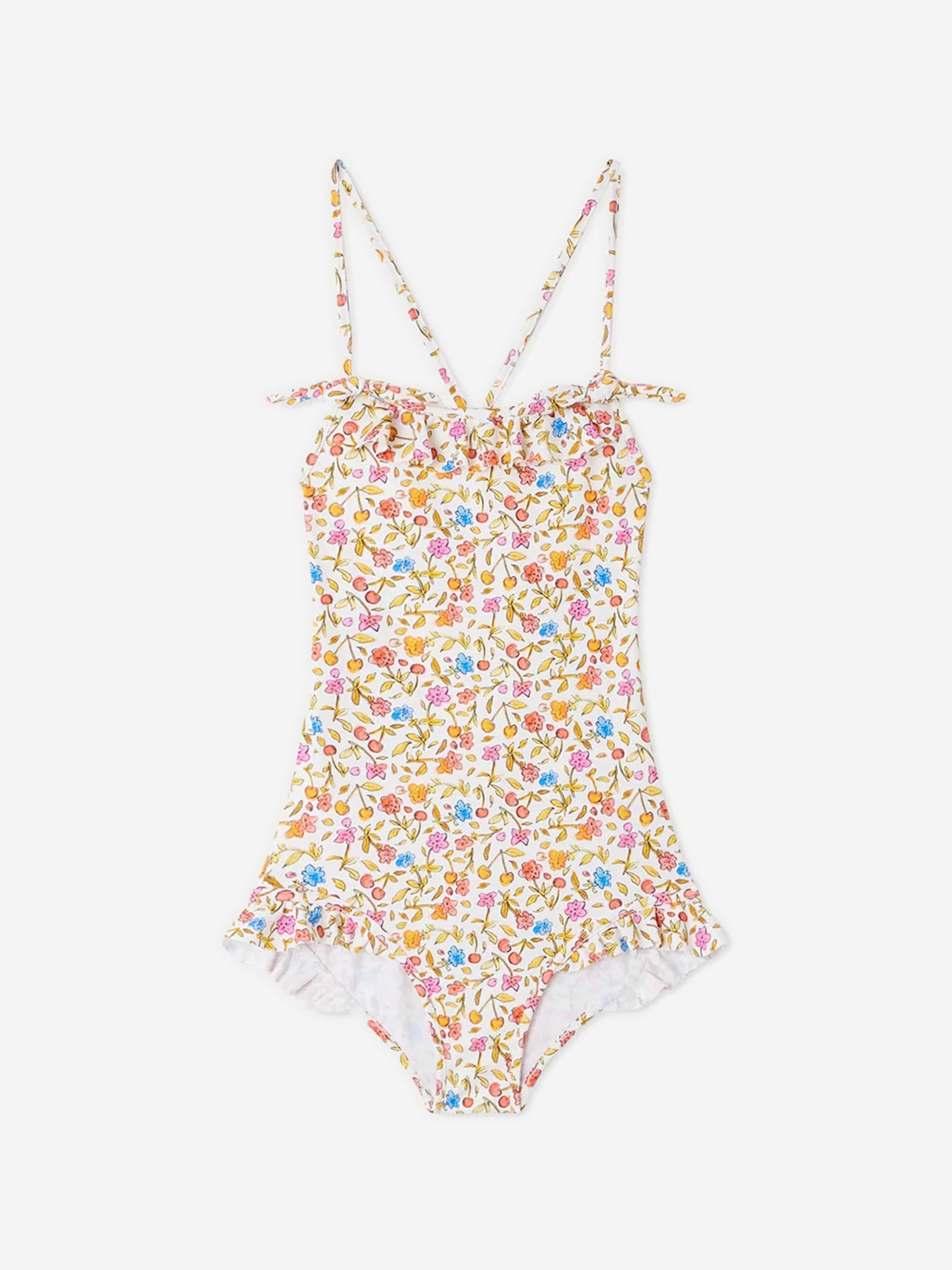 Bonpoint Girls Abbie Floral Swimsuit in Multicolour