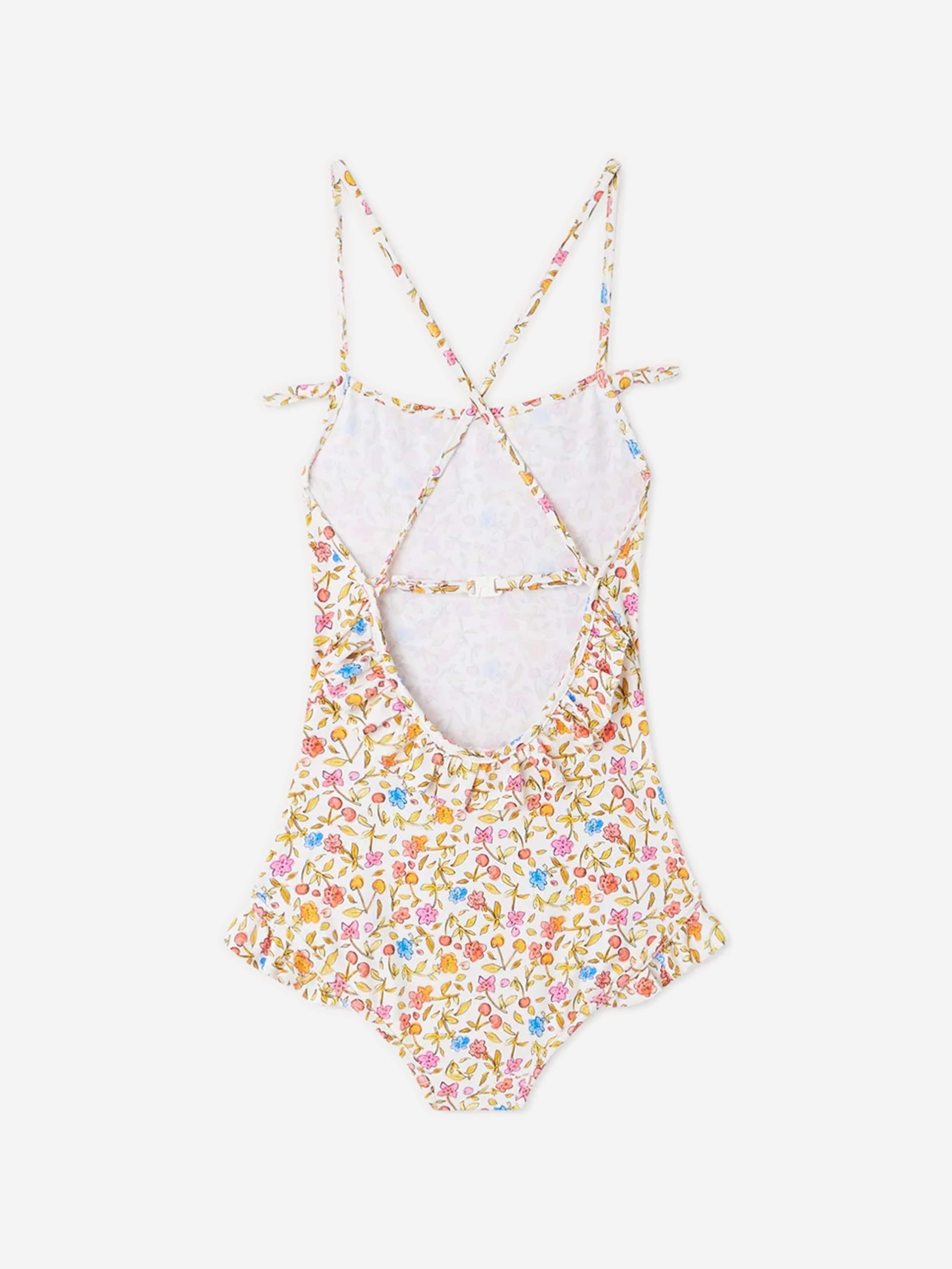 Bonpoint Girls Abbie Floral Swimsuit in Multicolour