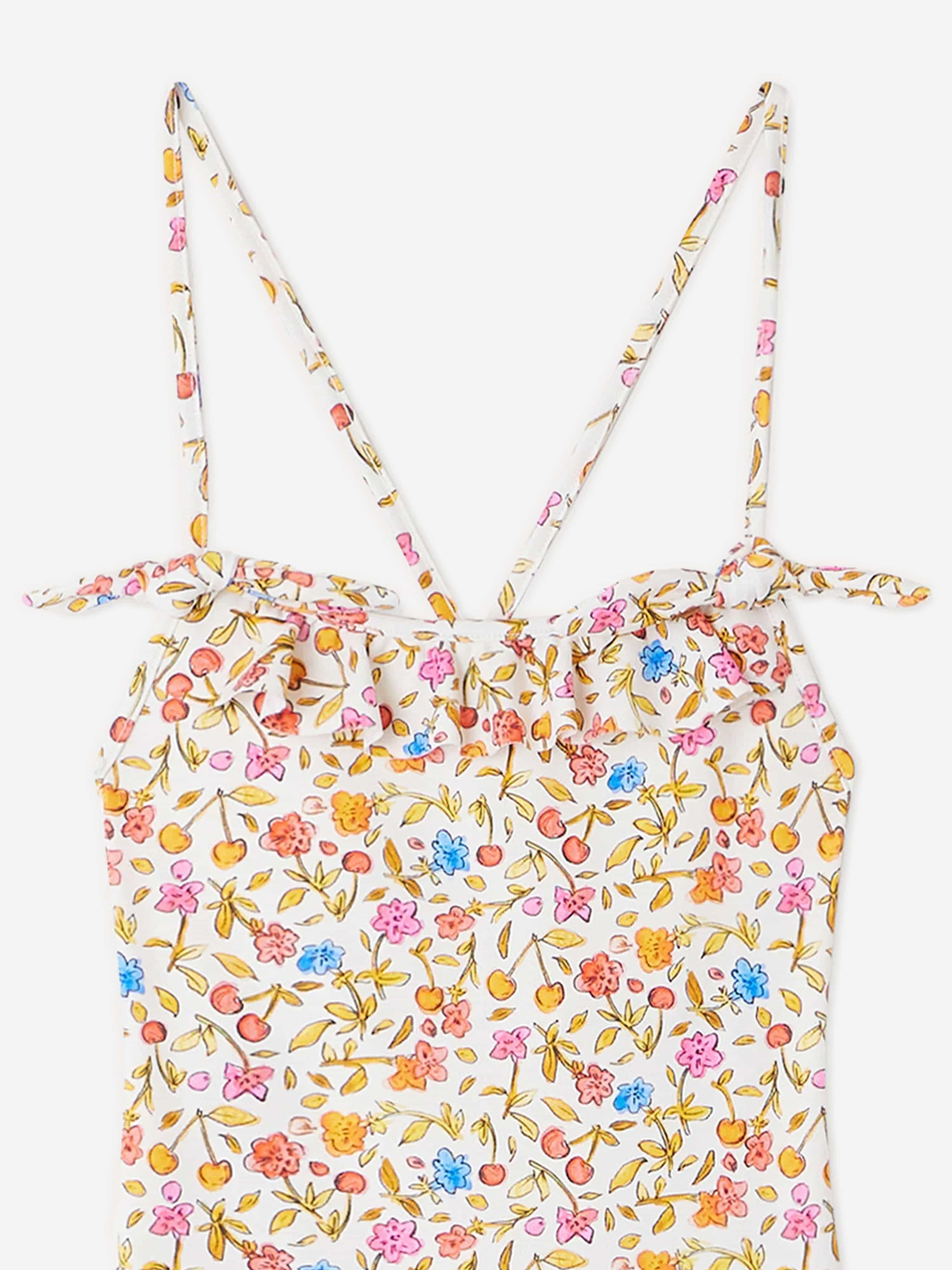 Bonpoint Girls Abbie Floral Swimsuit in Multicolour