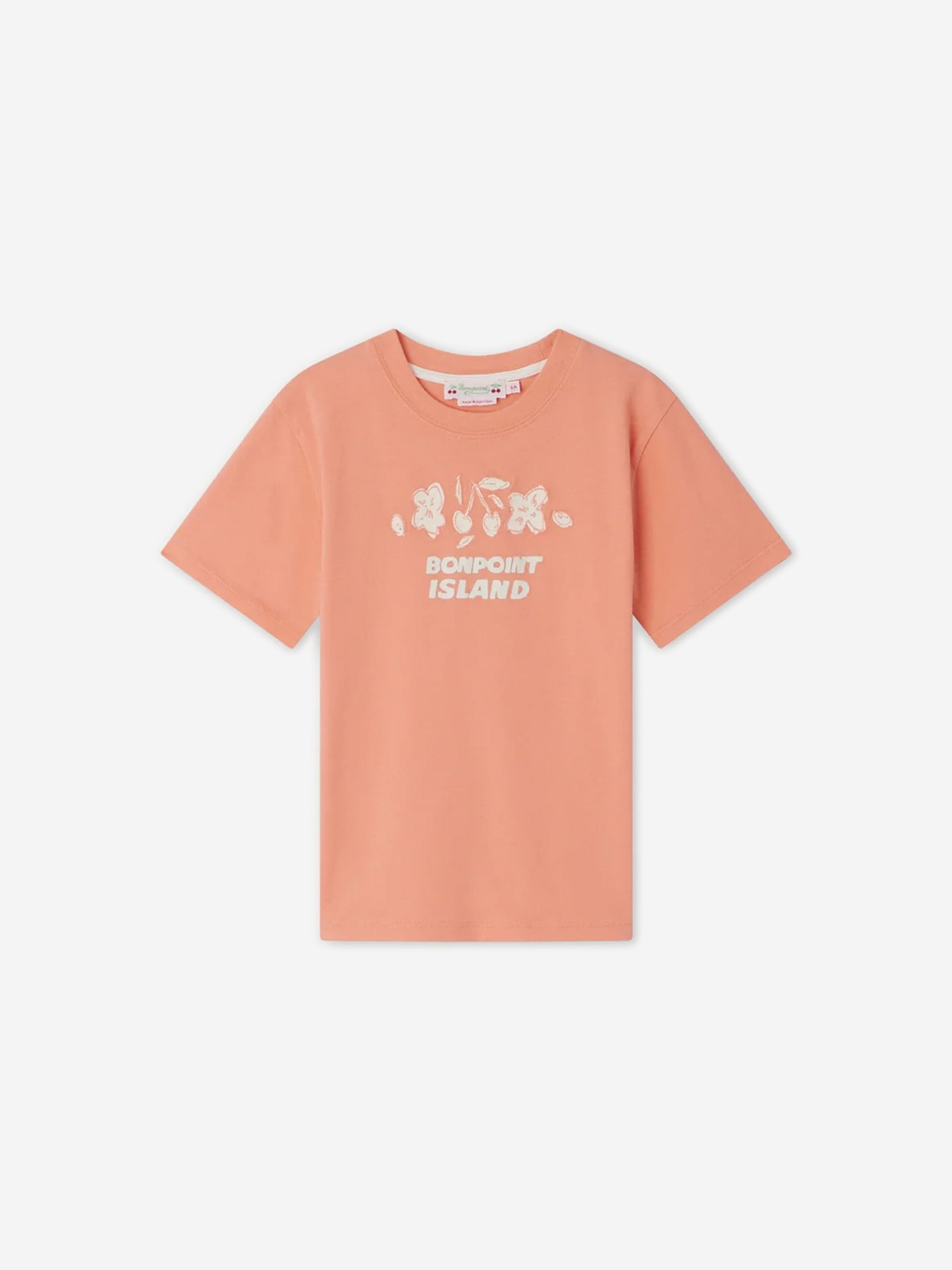 Bonpoint Girls Thida T-Shirt in Orange