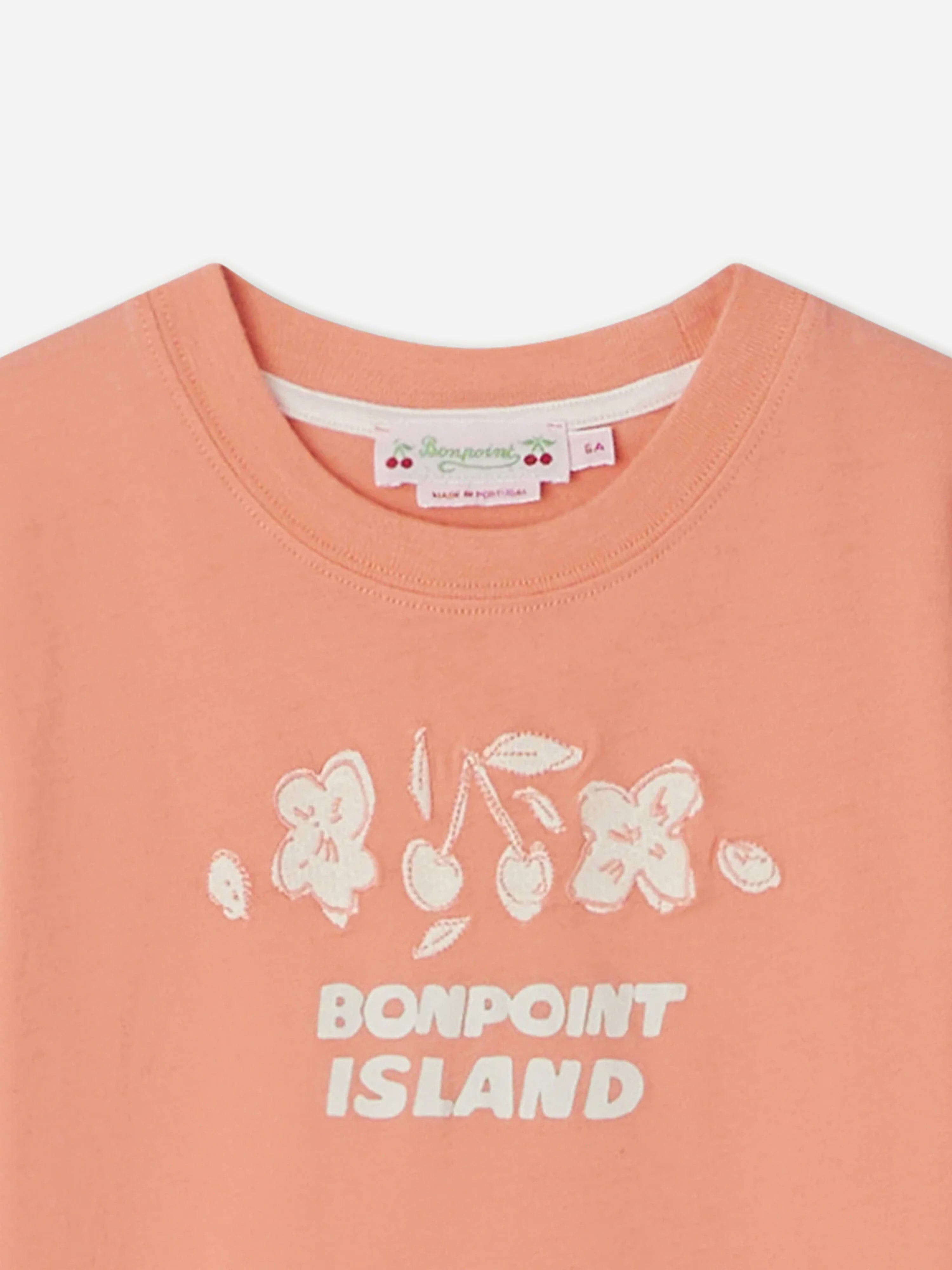 Bonpoint Girls Thida T-Shirt in Orange