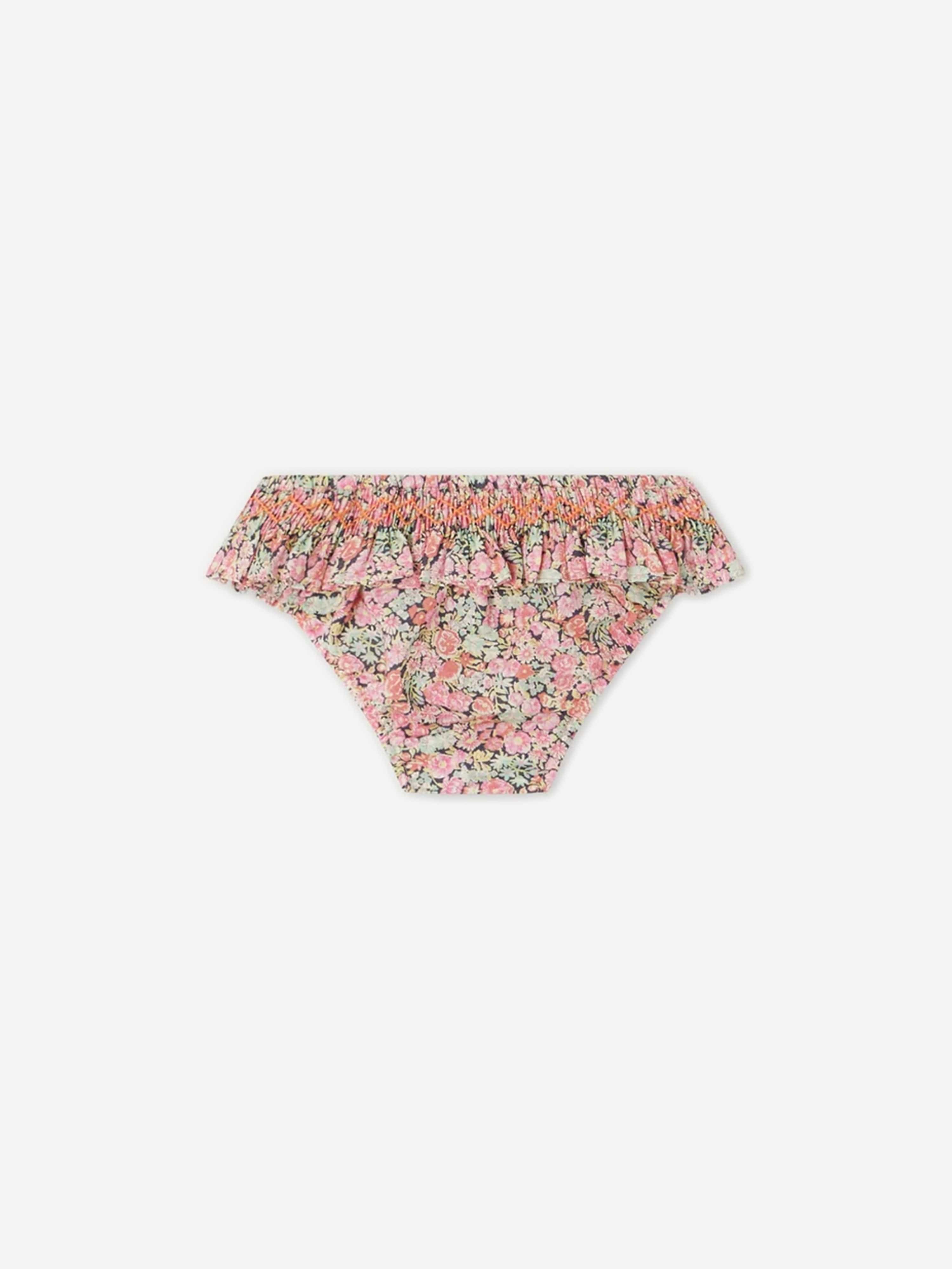 Bonpoint Baby Girls Floral Swim Briefs in Multicolour