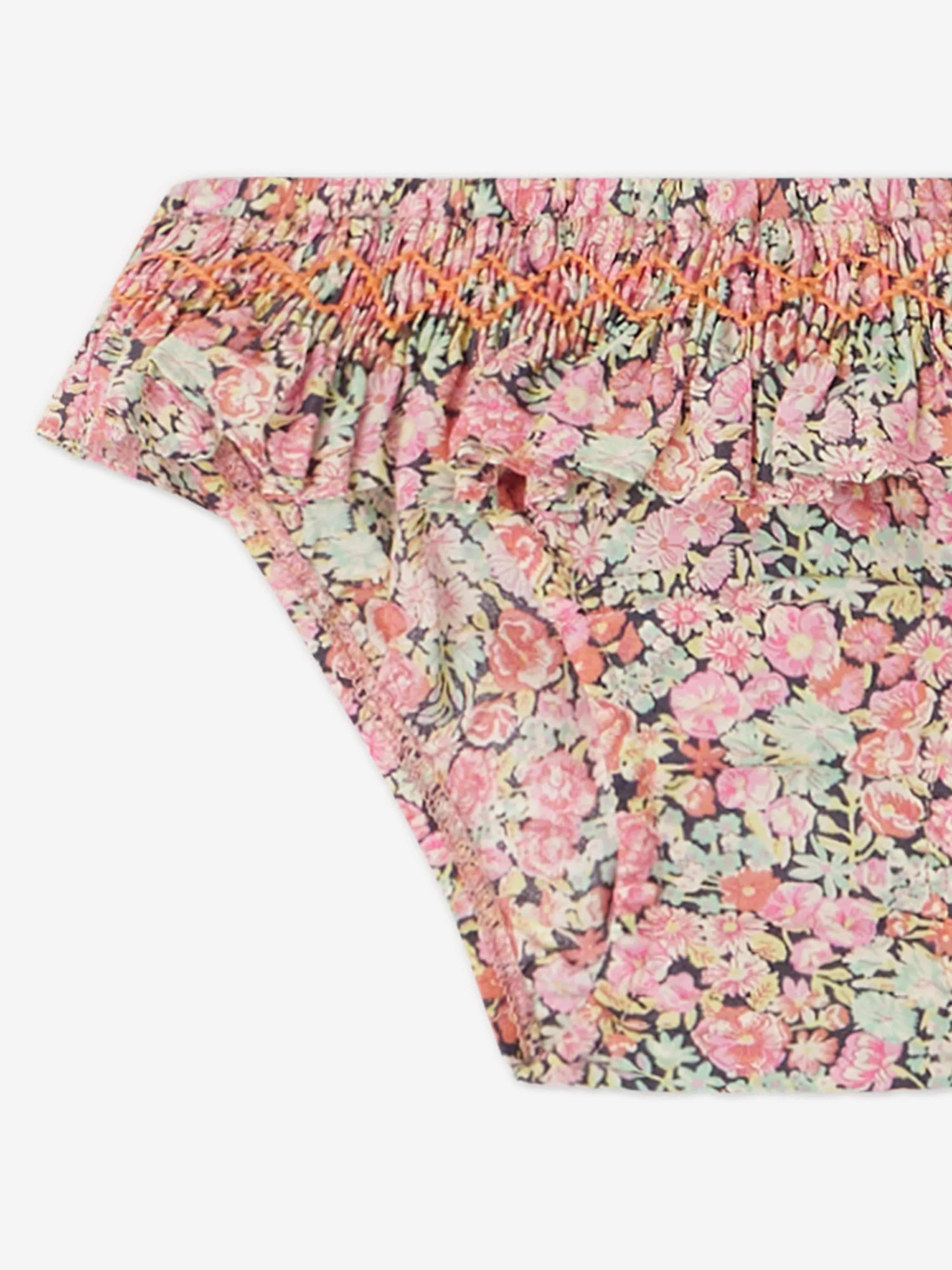 Bonpoint Baby Girls Floral Swim Briefs in Multicolour