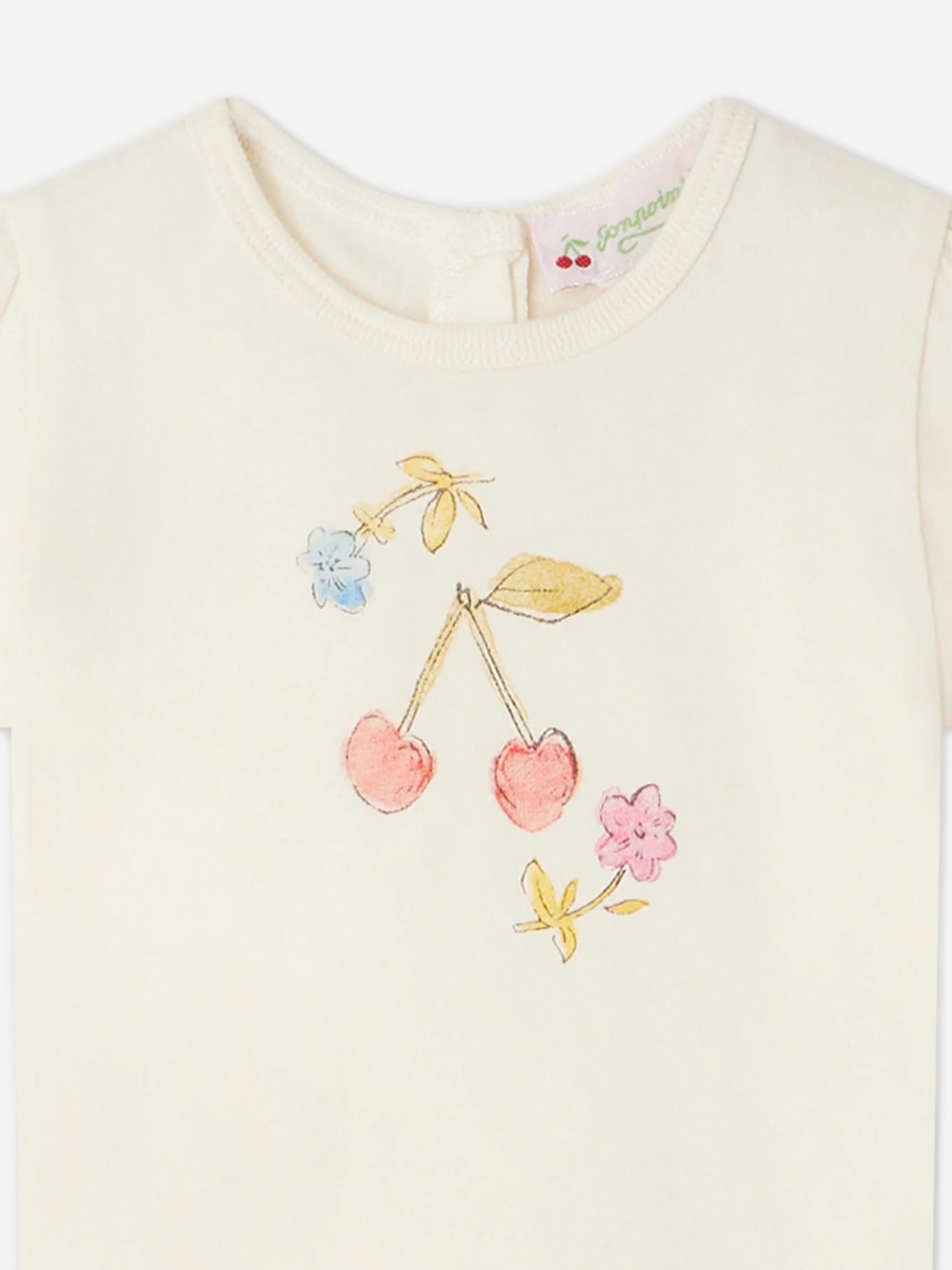 Bonpoint Baby Girls Cira T-Shirt in Ivory