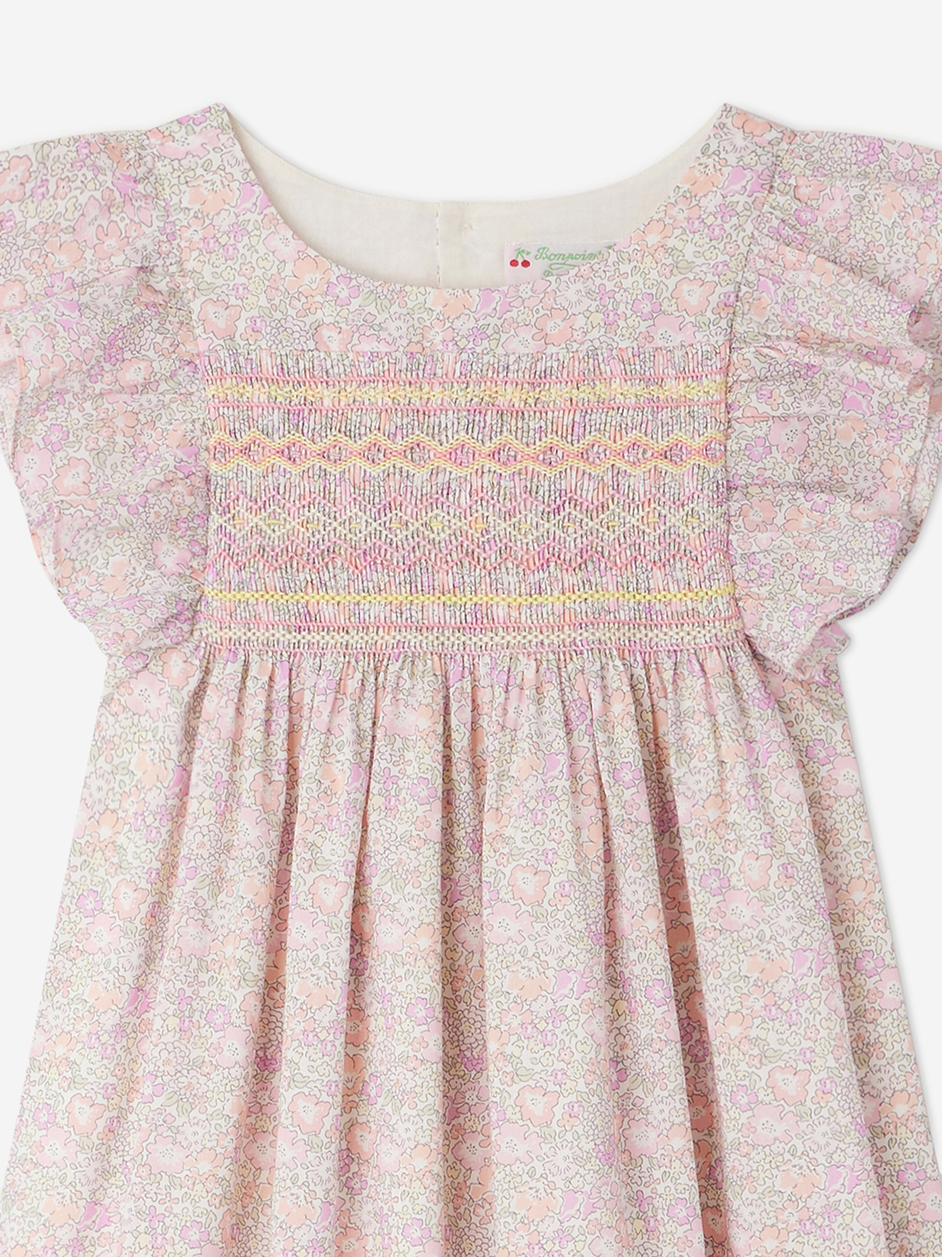 Bonpoint Girls Floral Fiorella Dress in Multicolour