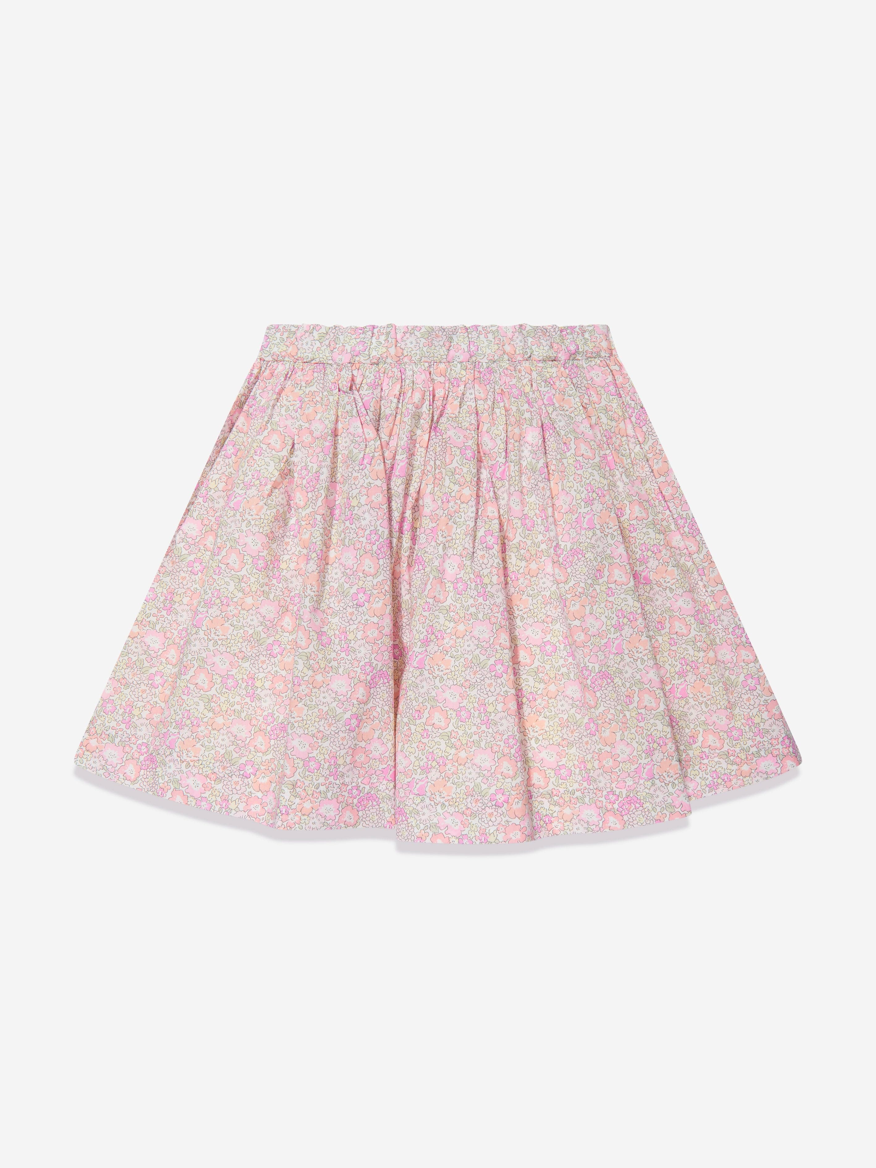 Bonpoint Girls Suzon Floral Skirt in Multicolour