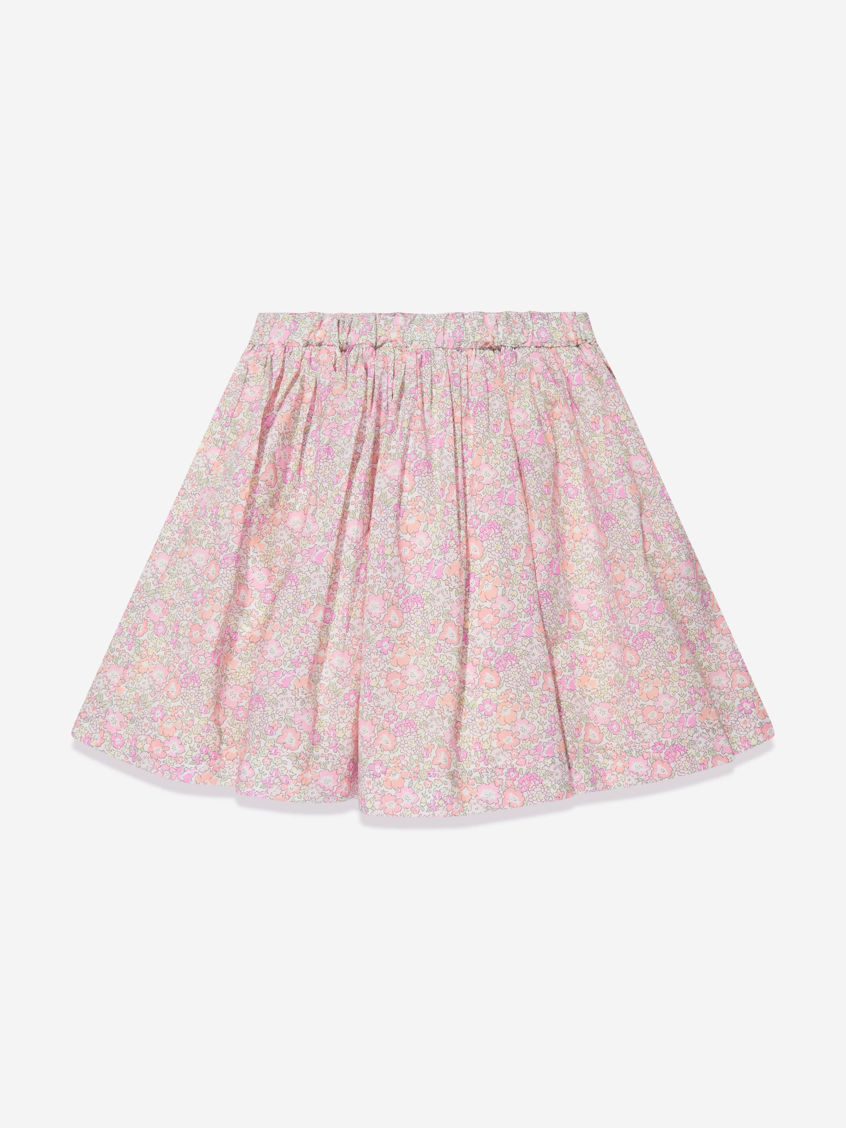 Bonpoint Girls Suzon Floral Skirt in Multicolour