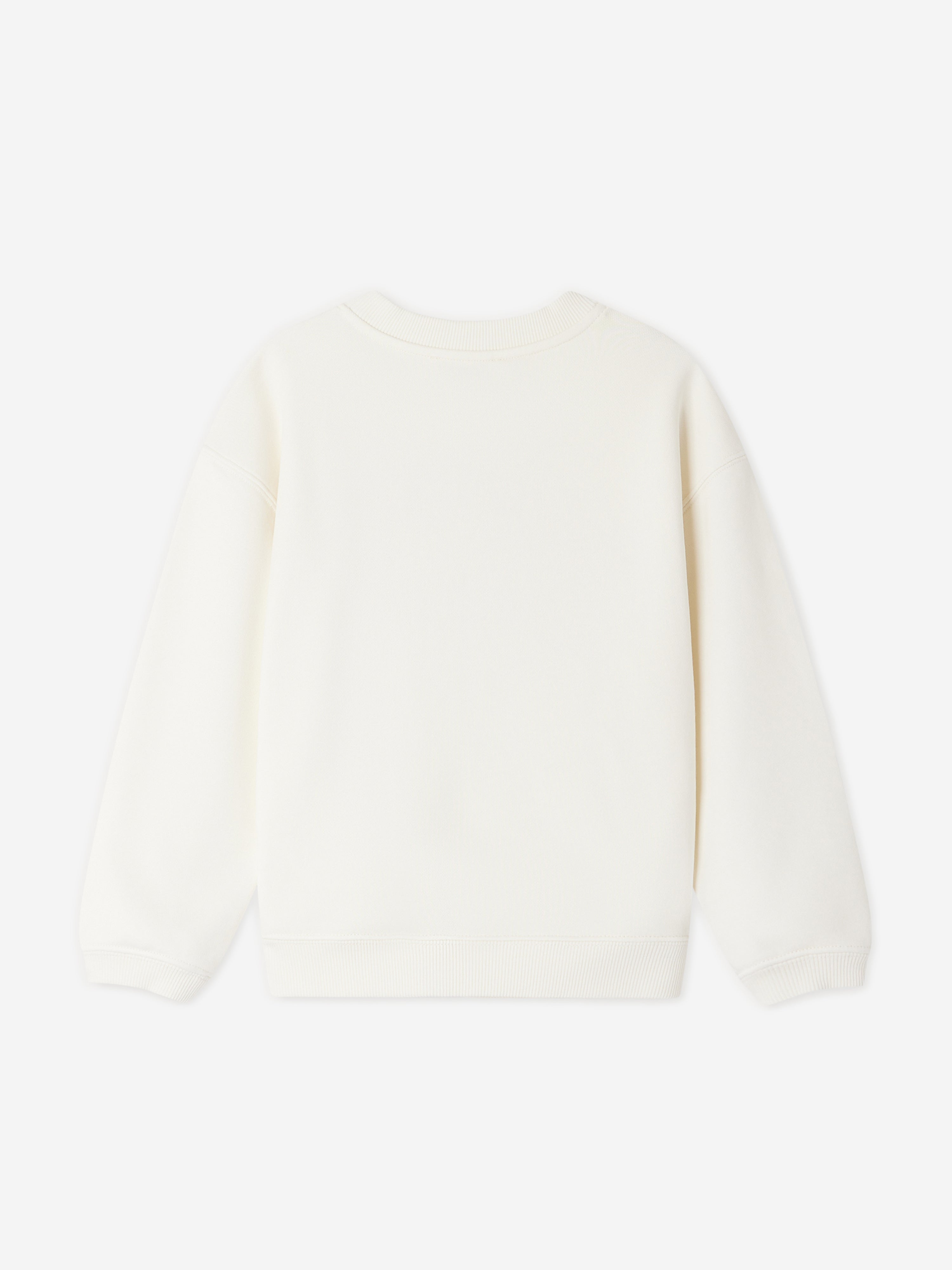 Bonpoint Girls Fleurette Sweatshirt in Ivory