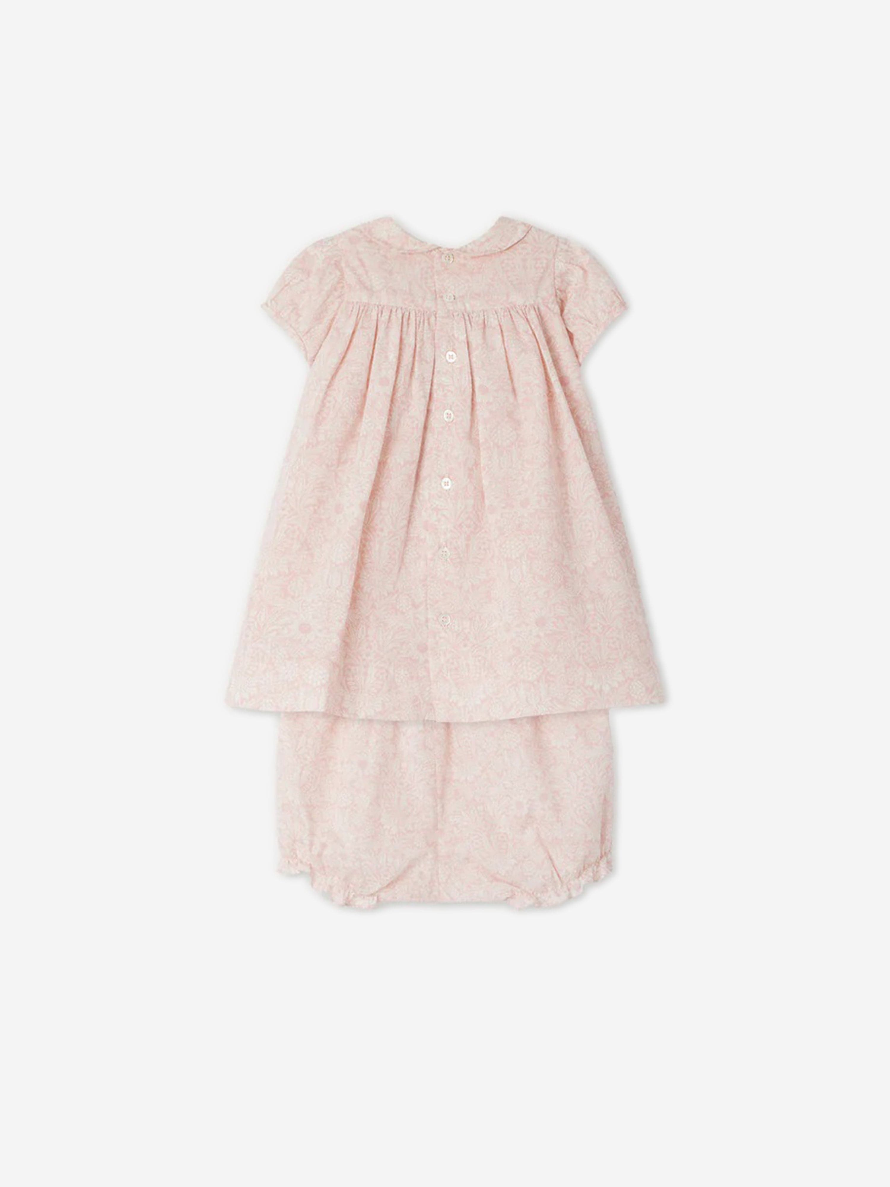 Bonpoint Baby Girls Smocked Joyful Dress in Pink