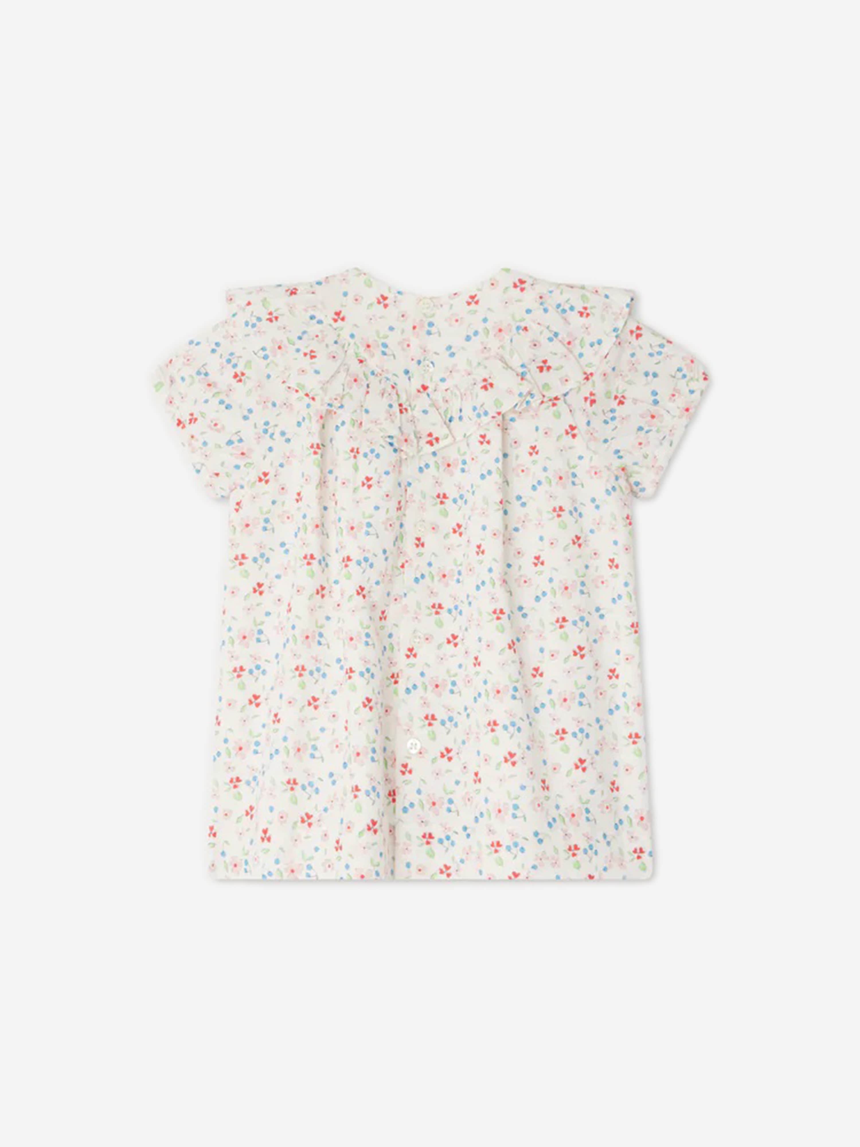 Bonpoint Baby Girls Falbalili Floral Dress in Multicolour