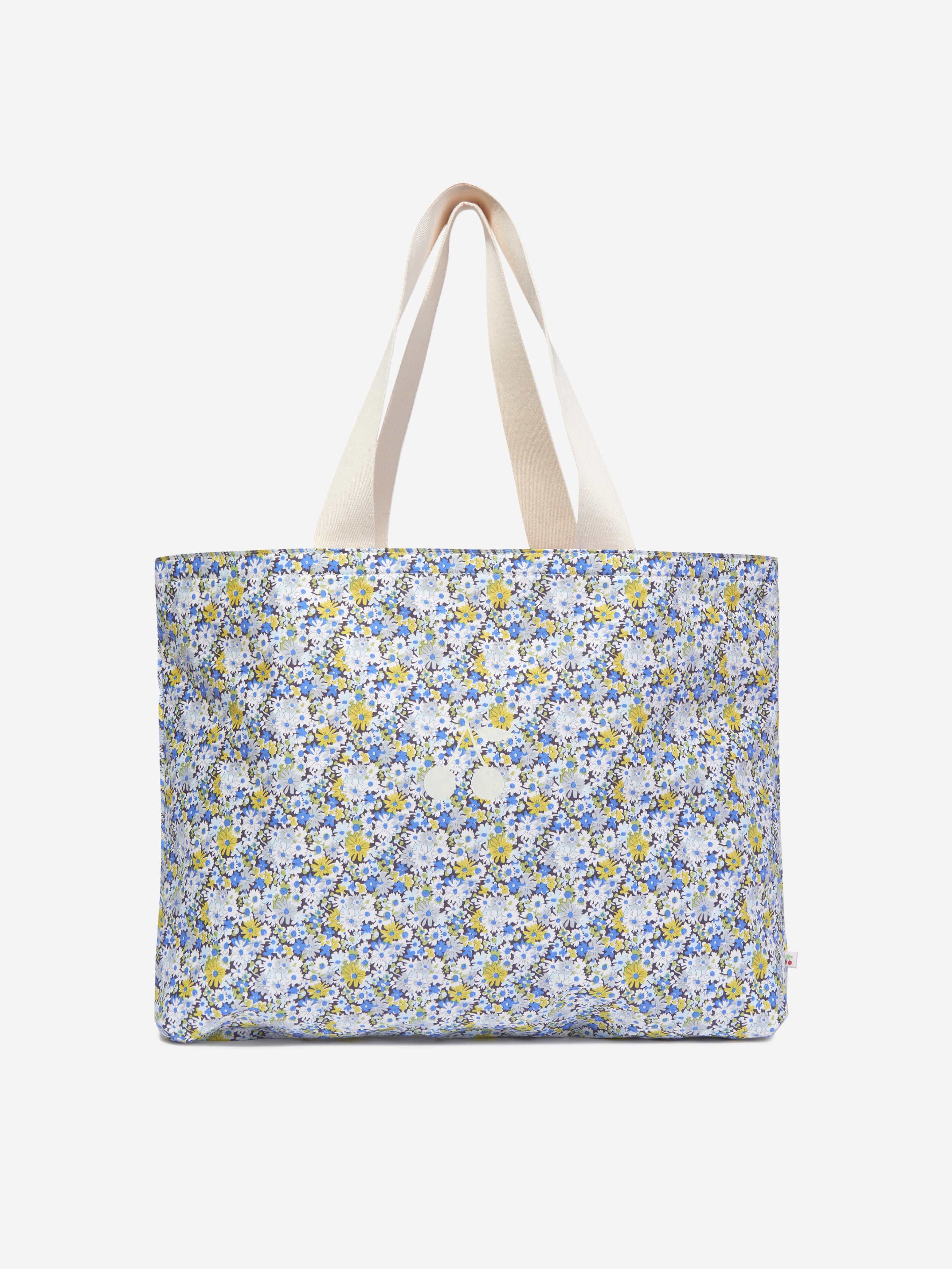 Bonpoint Girls Diba Floral Tote Bag in Blue (38.5cm)