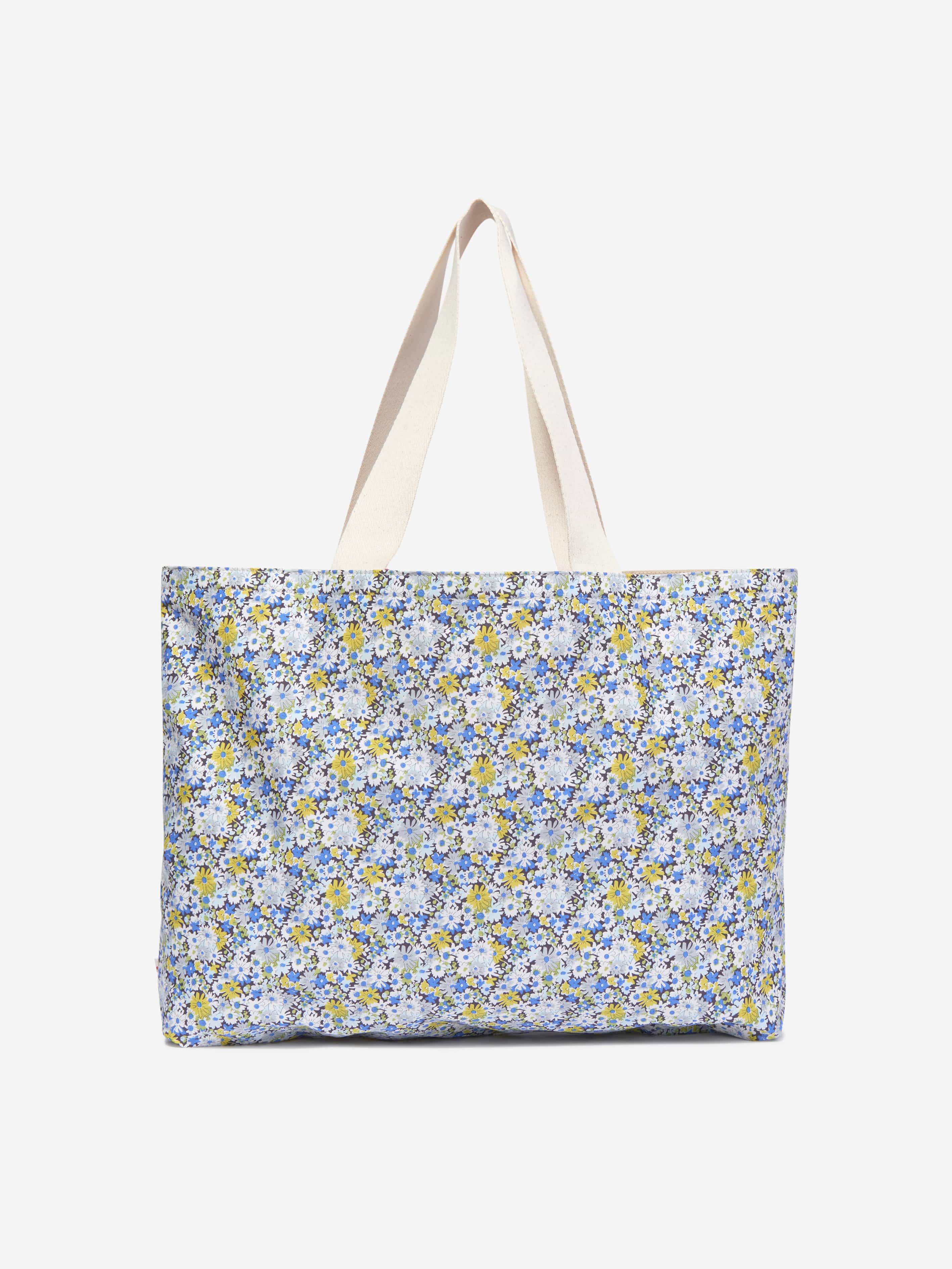 Bonpoint Girls Diba Floral Tote Bag in Blue (38.5cm)