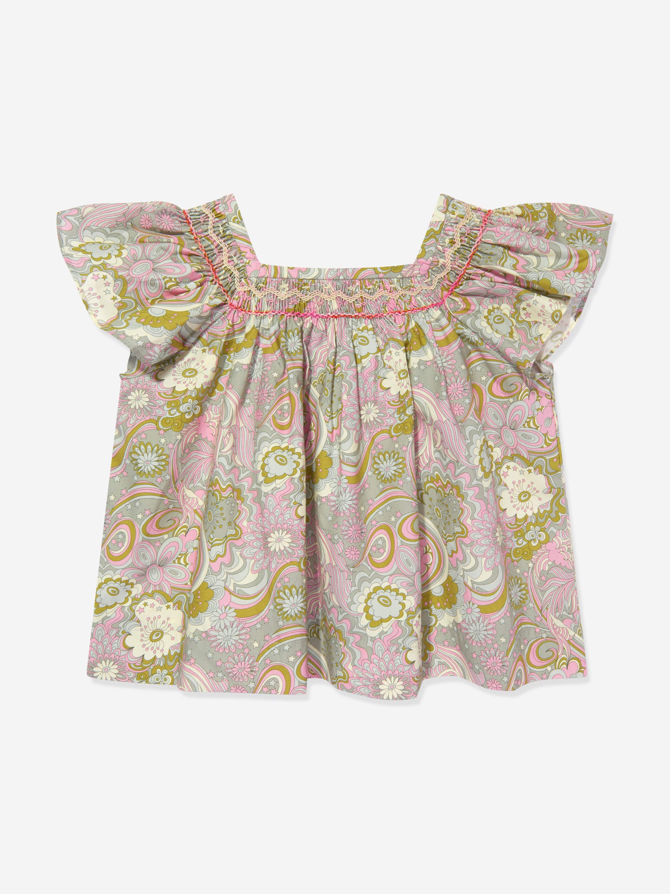 Bonpoint Girls Carlie Blouse in Multicolour