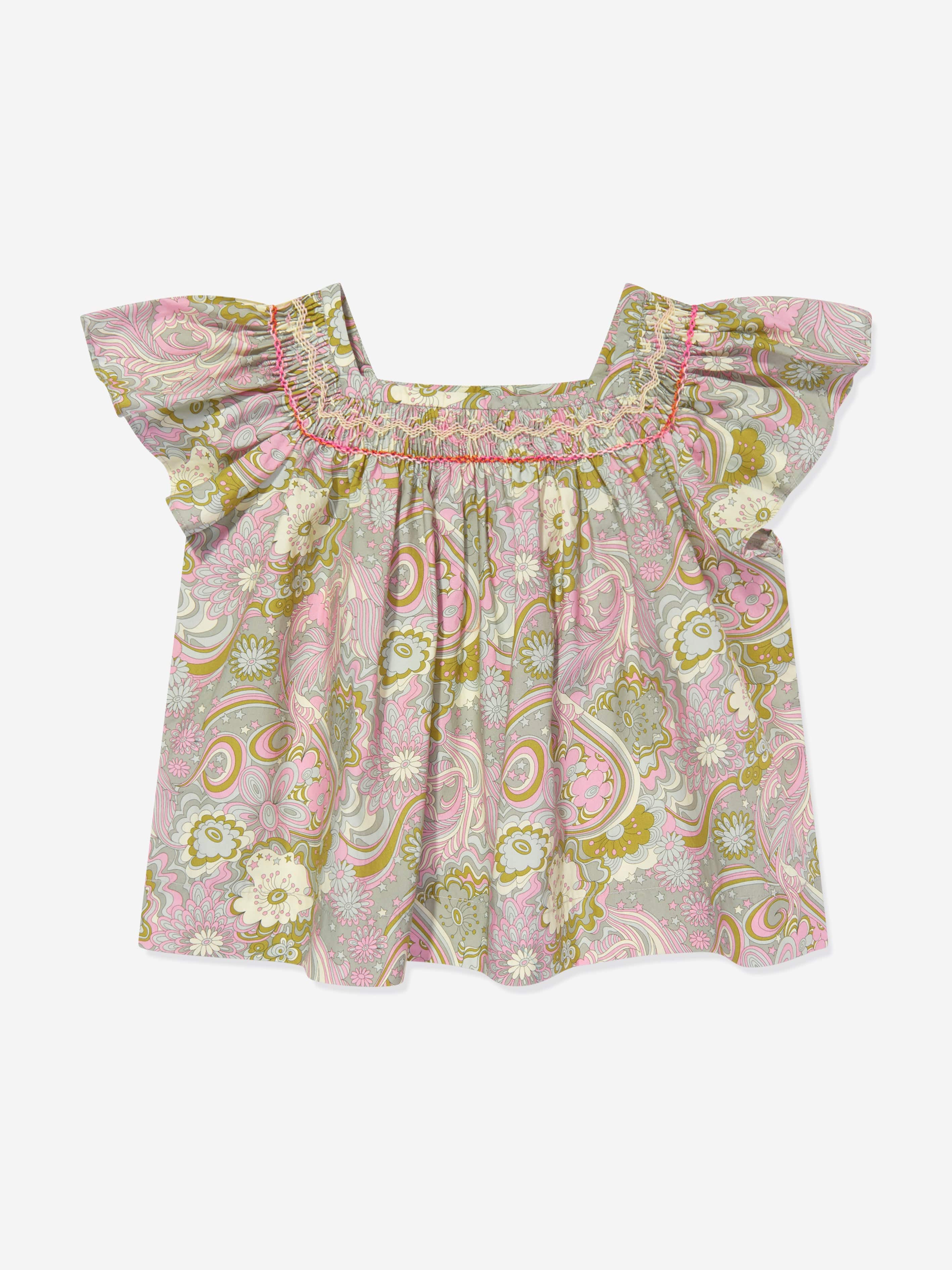 Bonpoint Girls Carlie Blouse in Multicolour