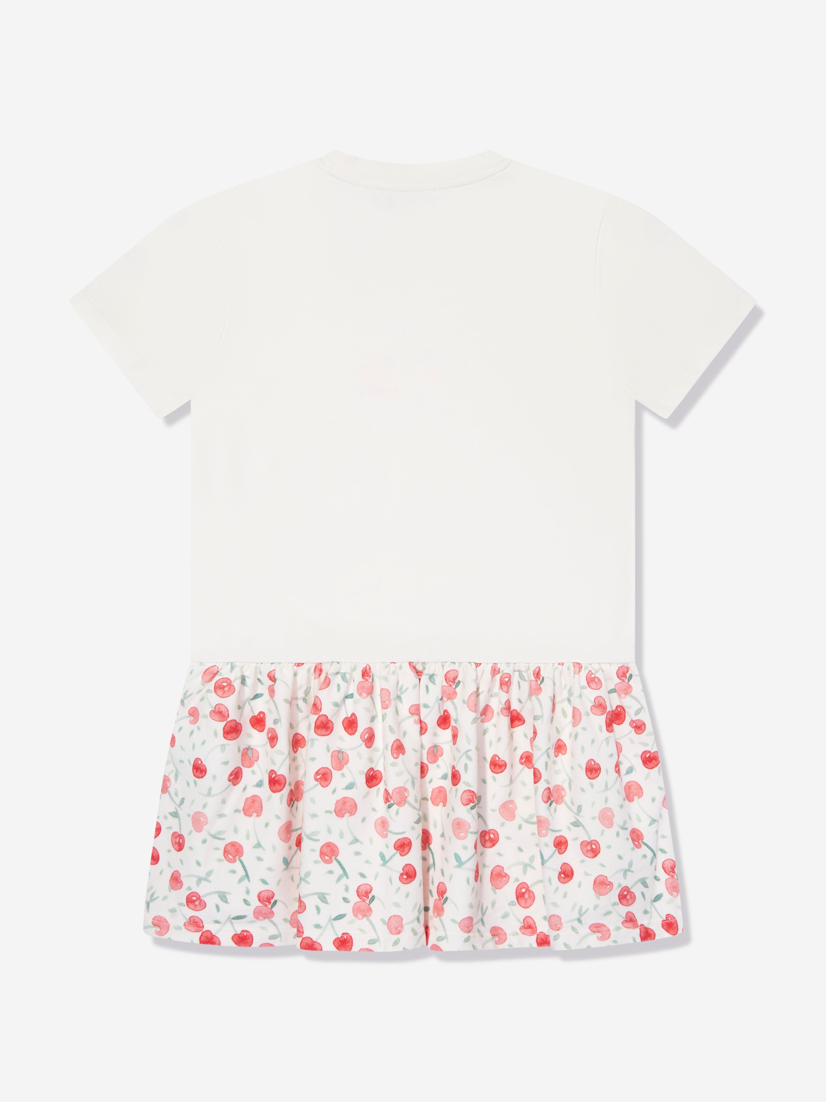 Bonpoint Girls Amaia T-Shirt Dress in White