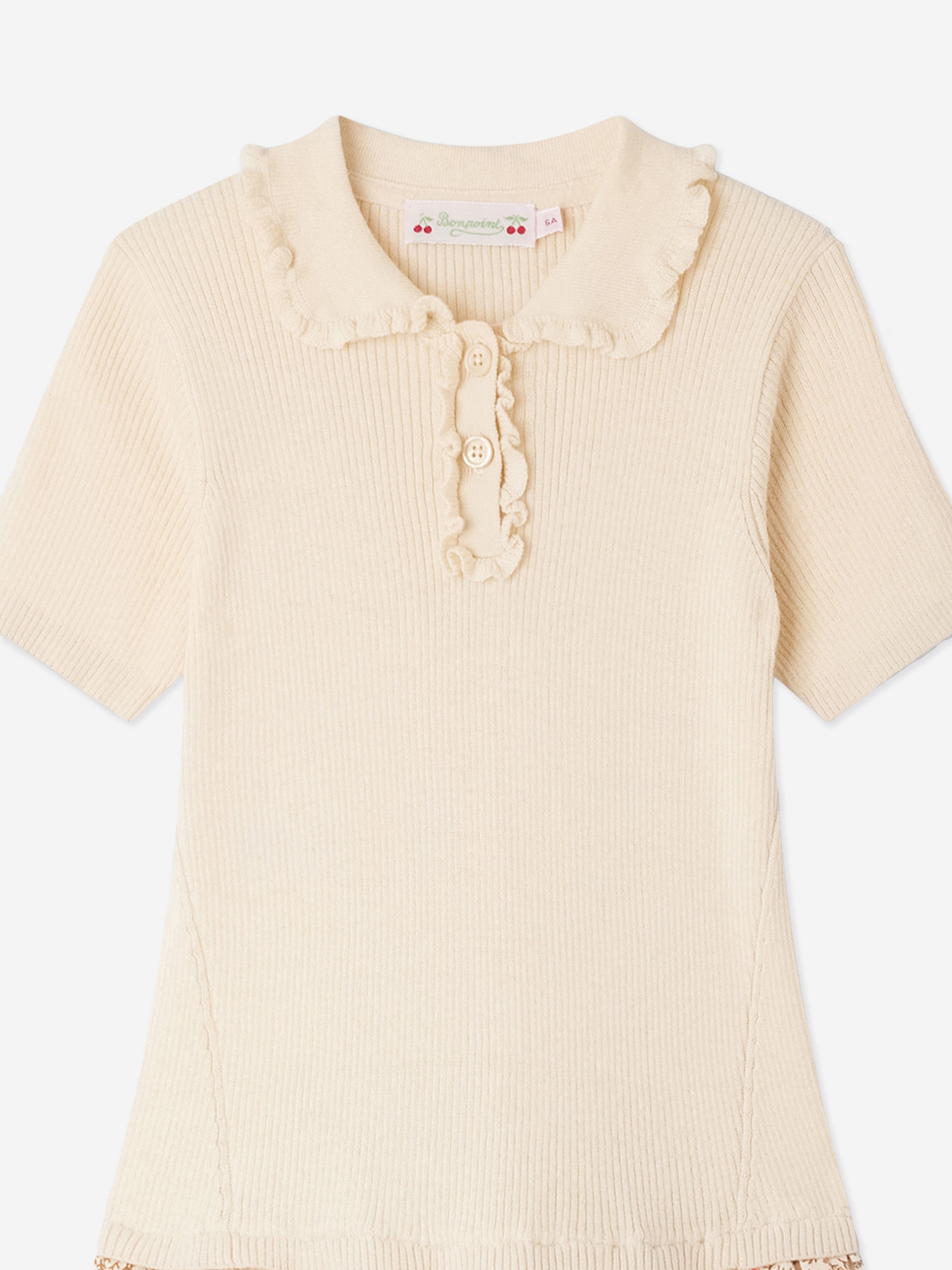 Bonpoint Girls Clivia Polo Dress in Pink