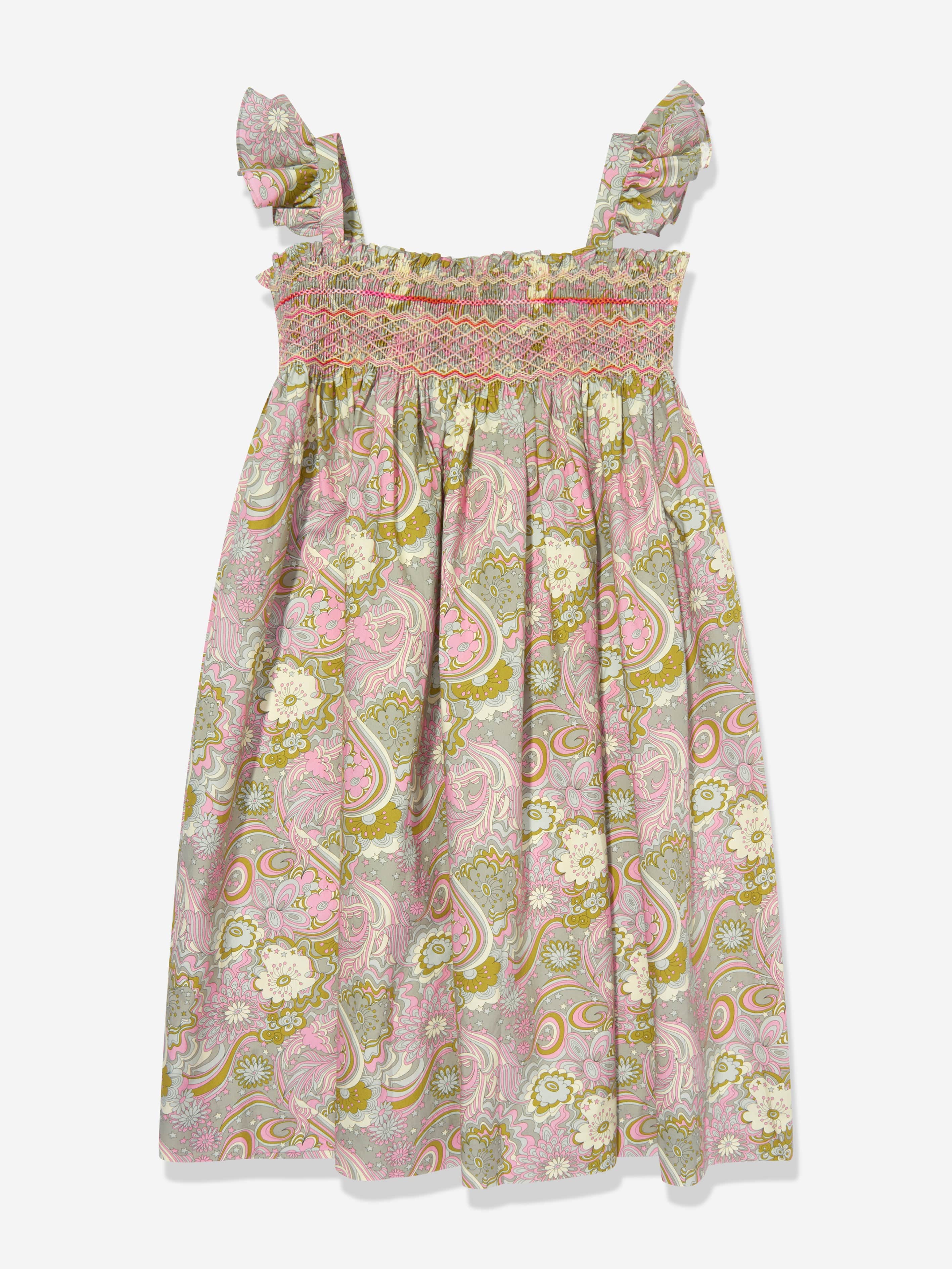 Bonpoint Girls Frances Dress in Multicolour