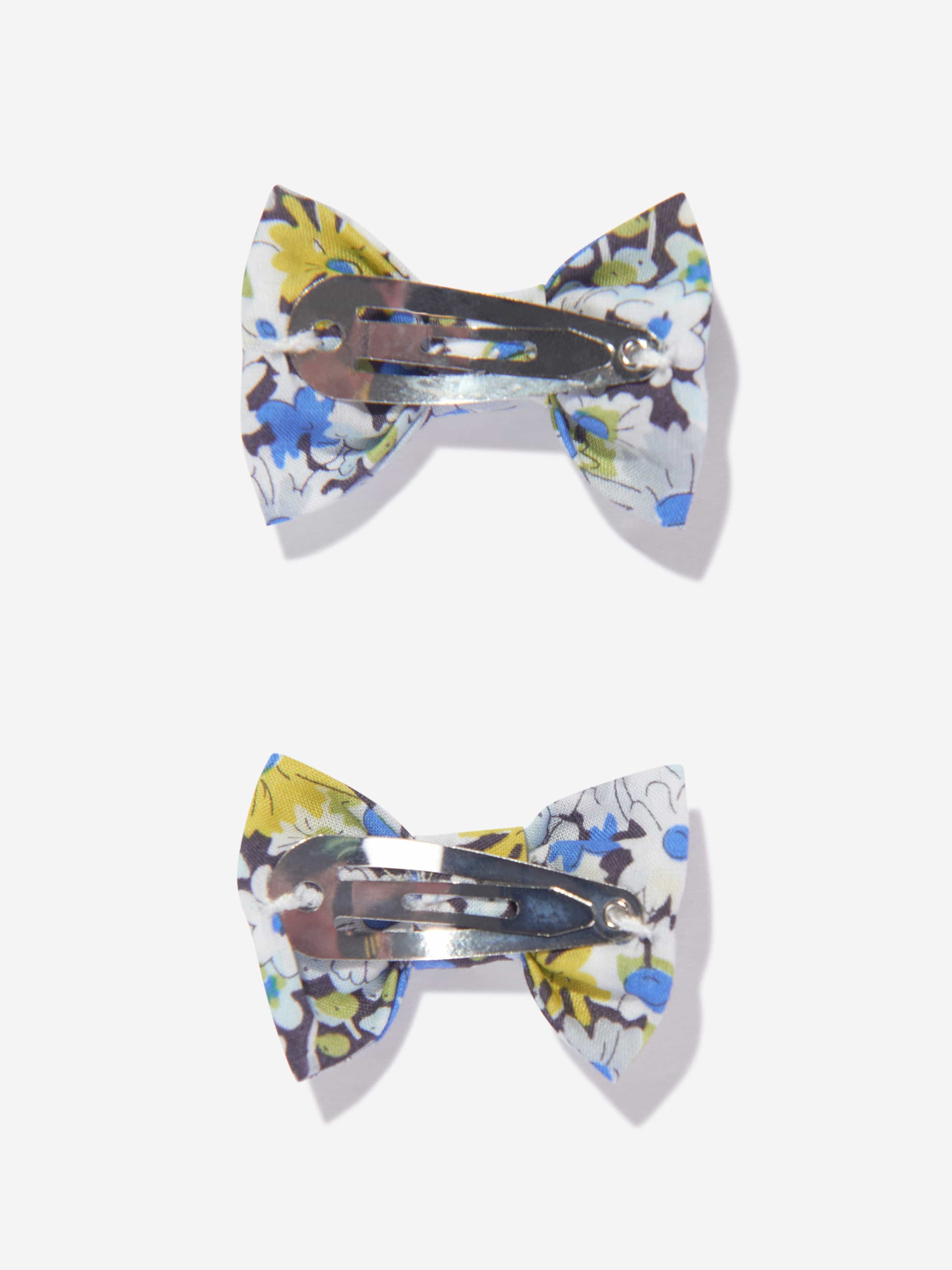 Bonpoint Girls Bow Mini Clips in Blue