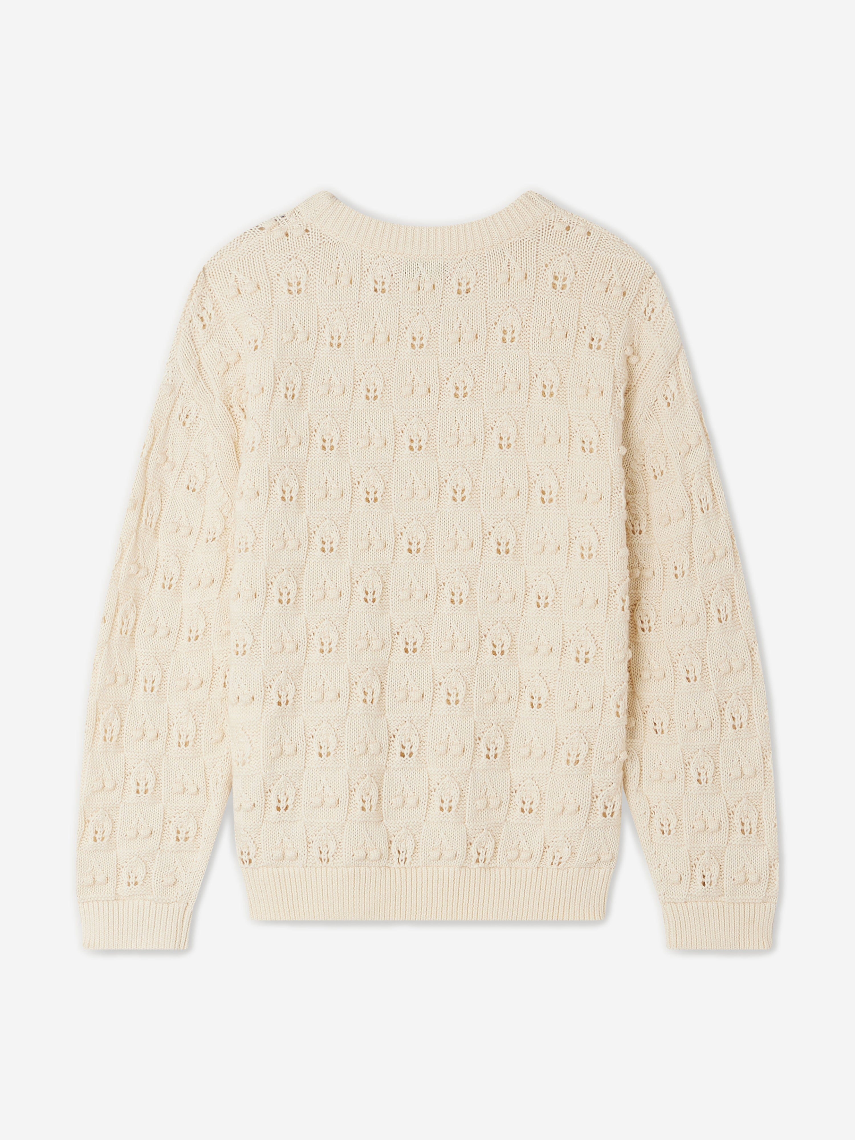 Bonpoint Girls Anumati Jumper in Ivory