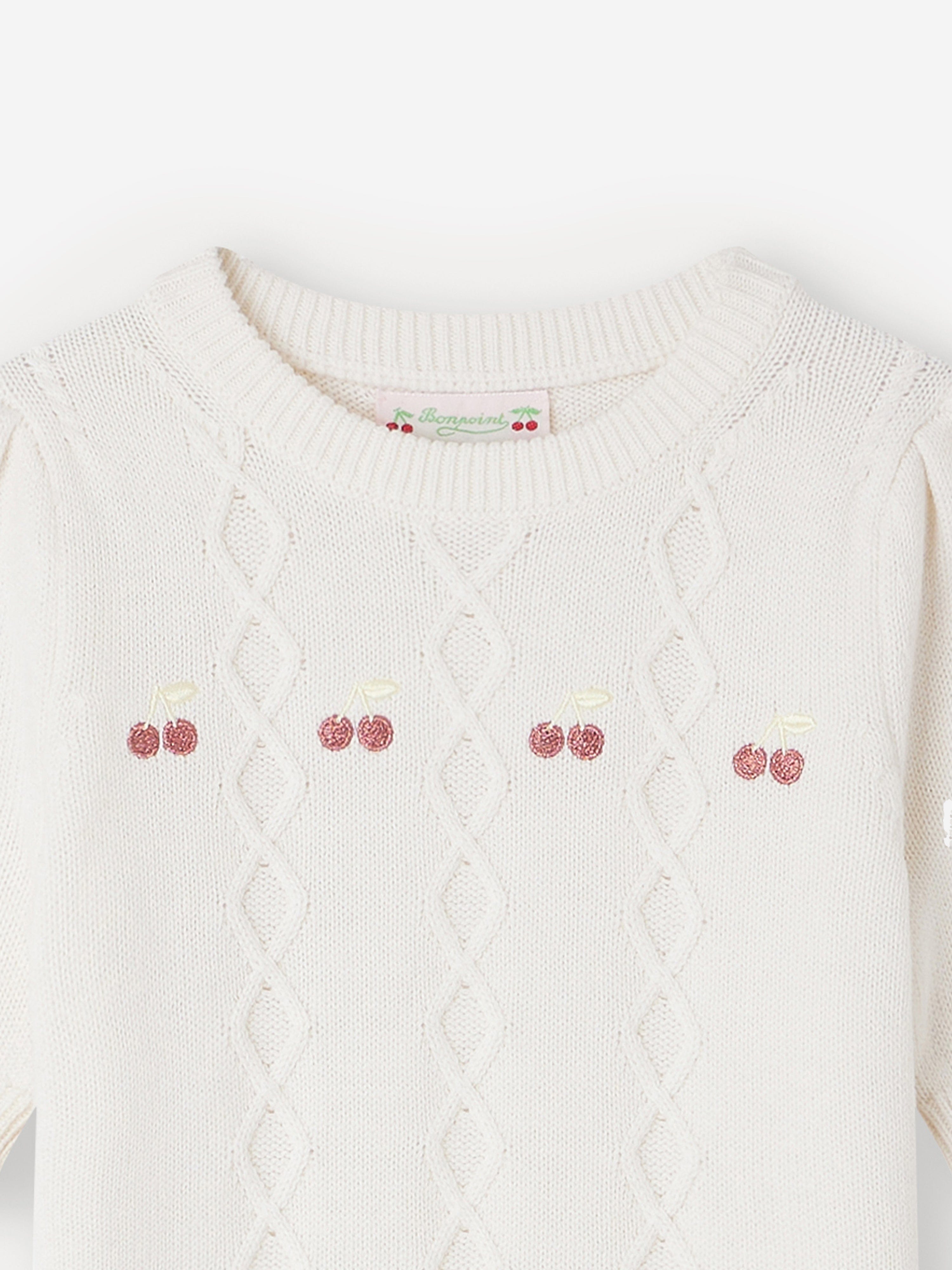 Bonpoint Girls Alphonza Jumper in White