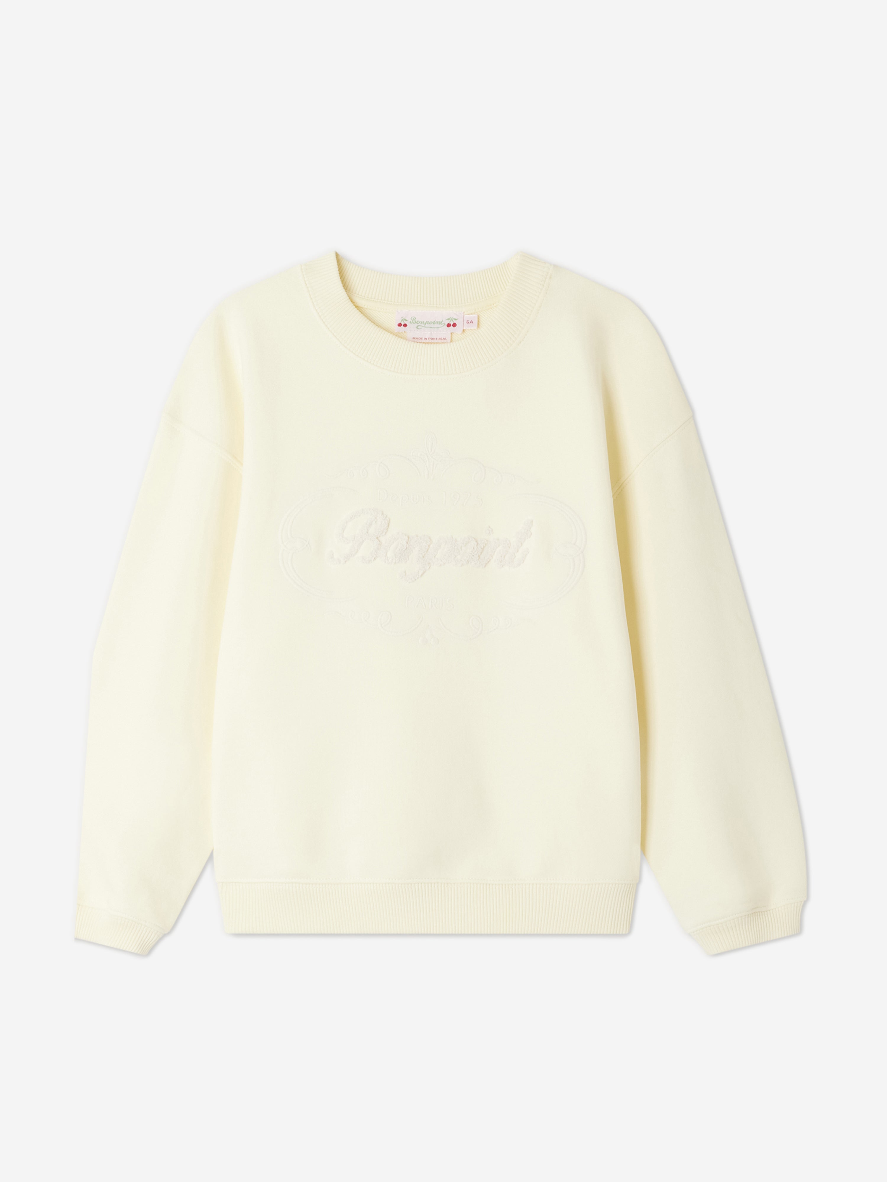 Bonpoint Girls Tayla Sweatshirt in Yellow