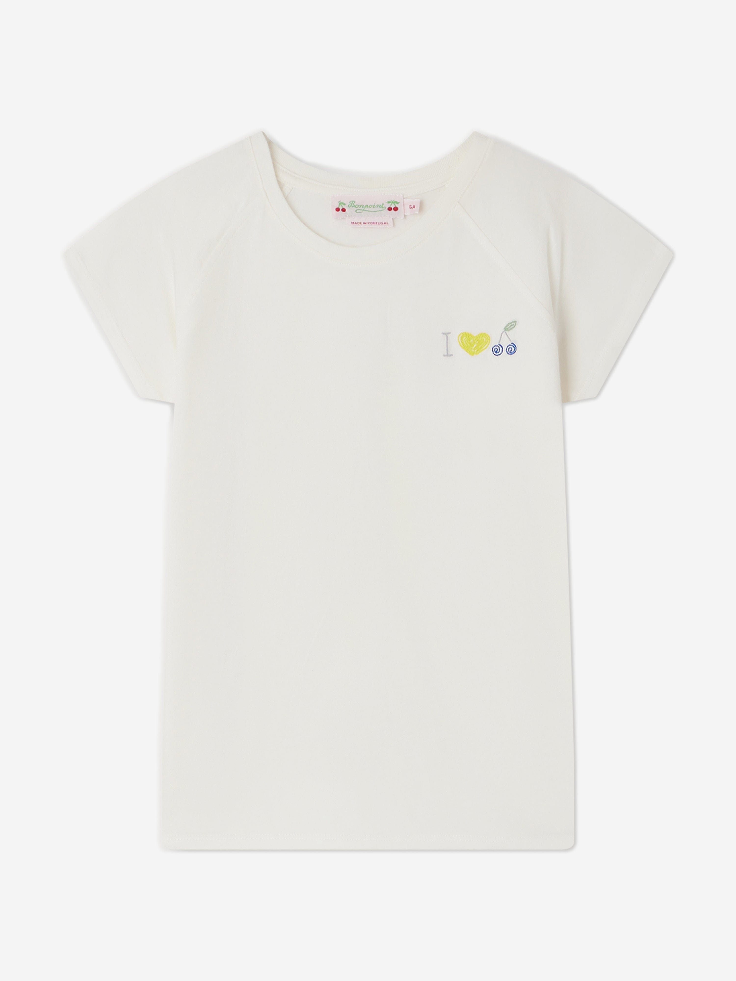 Bonpoint Girls Asmae T-Shirt in White