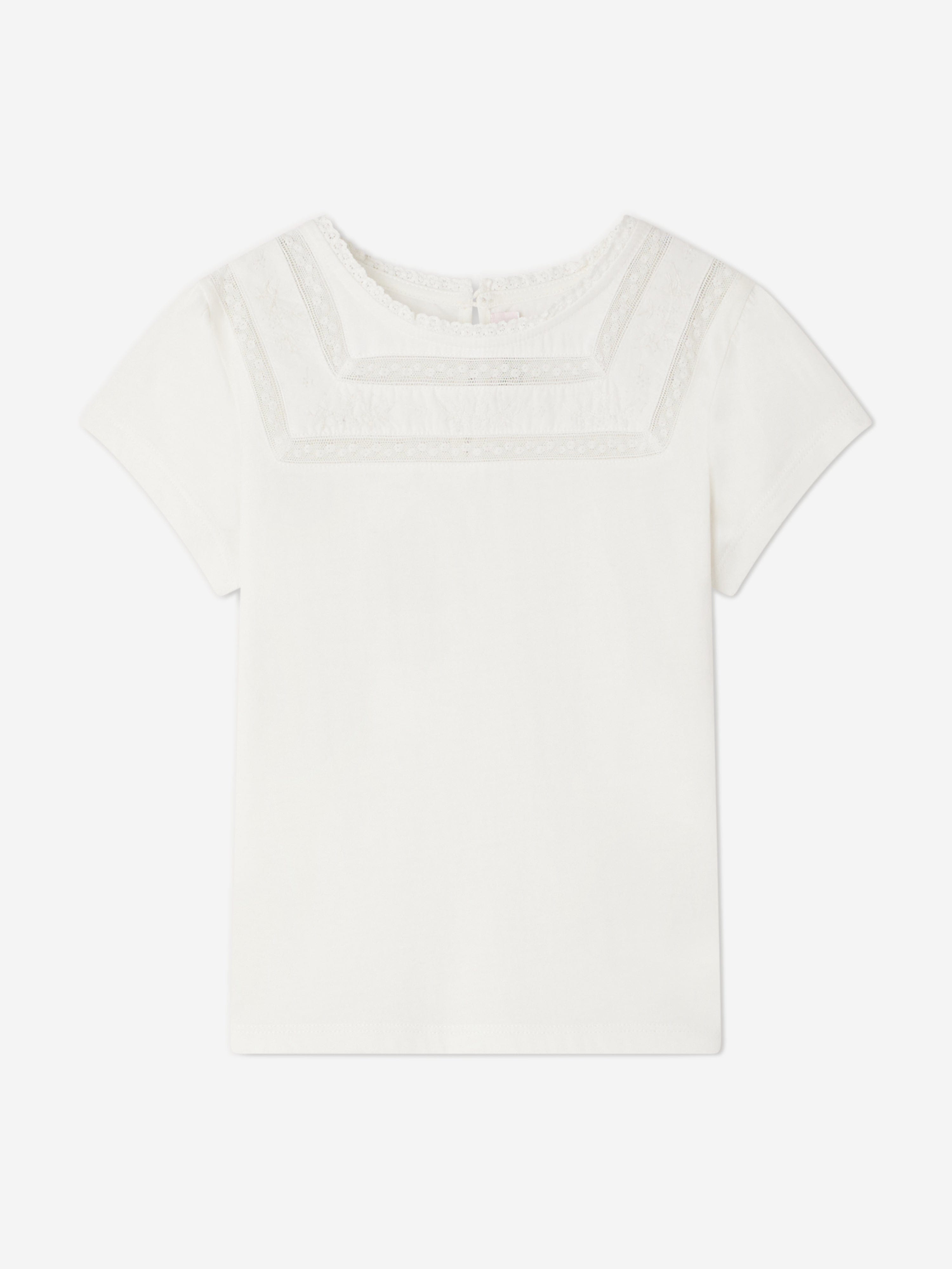 Bonpoint Girls Fina T-Shirt in White