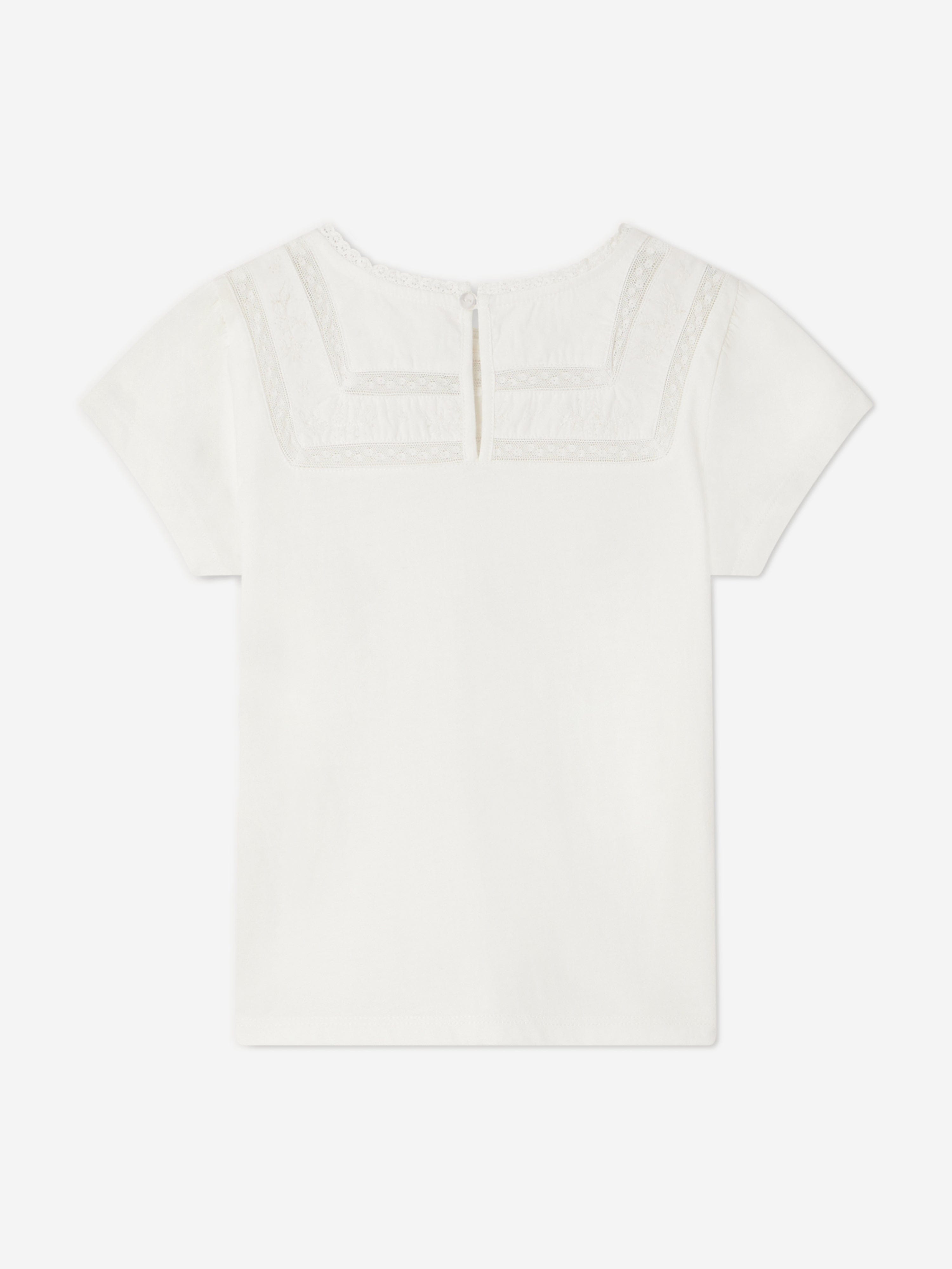 Bonpoint Girls Fina T-Shirt in White