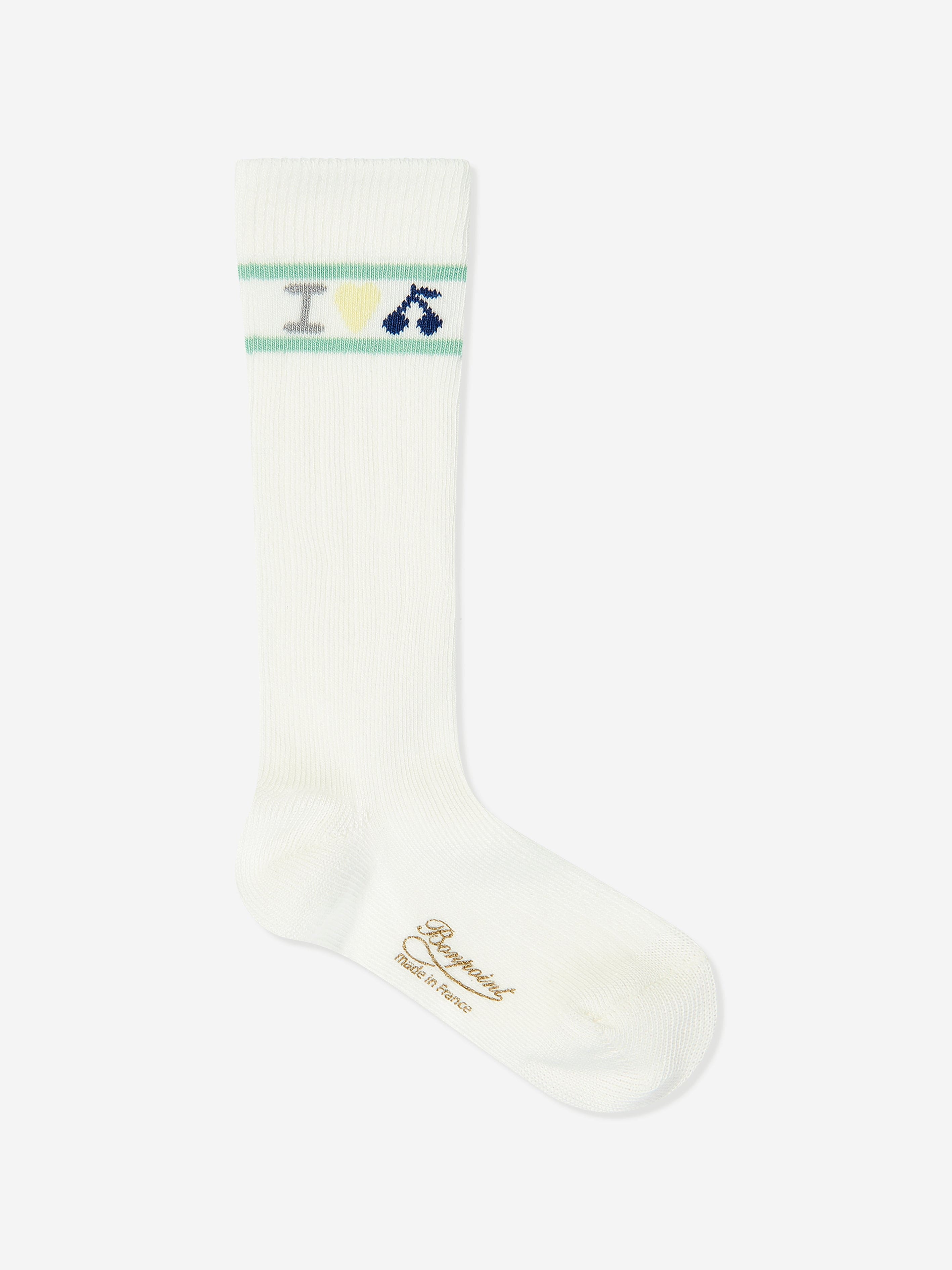 Bonpoint Girls Filo Socks in White