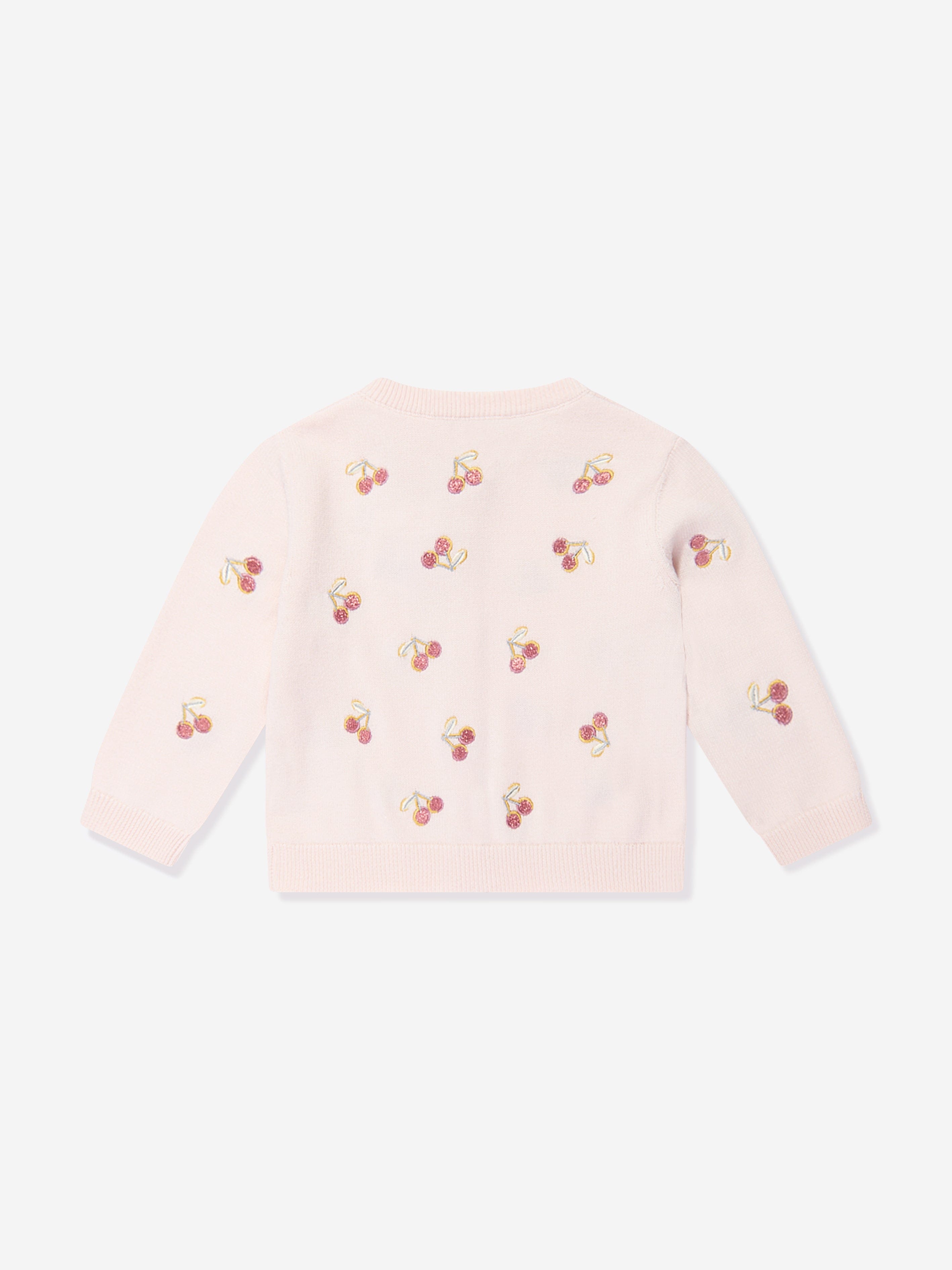 Bonpoint Baby Girls Claudie Cardigan in Pink