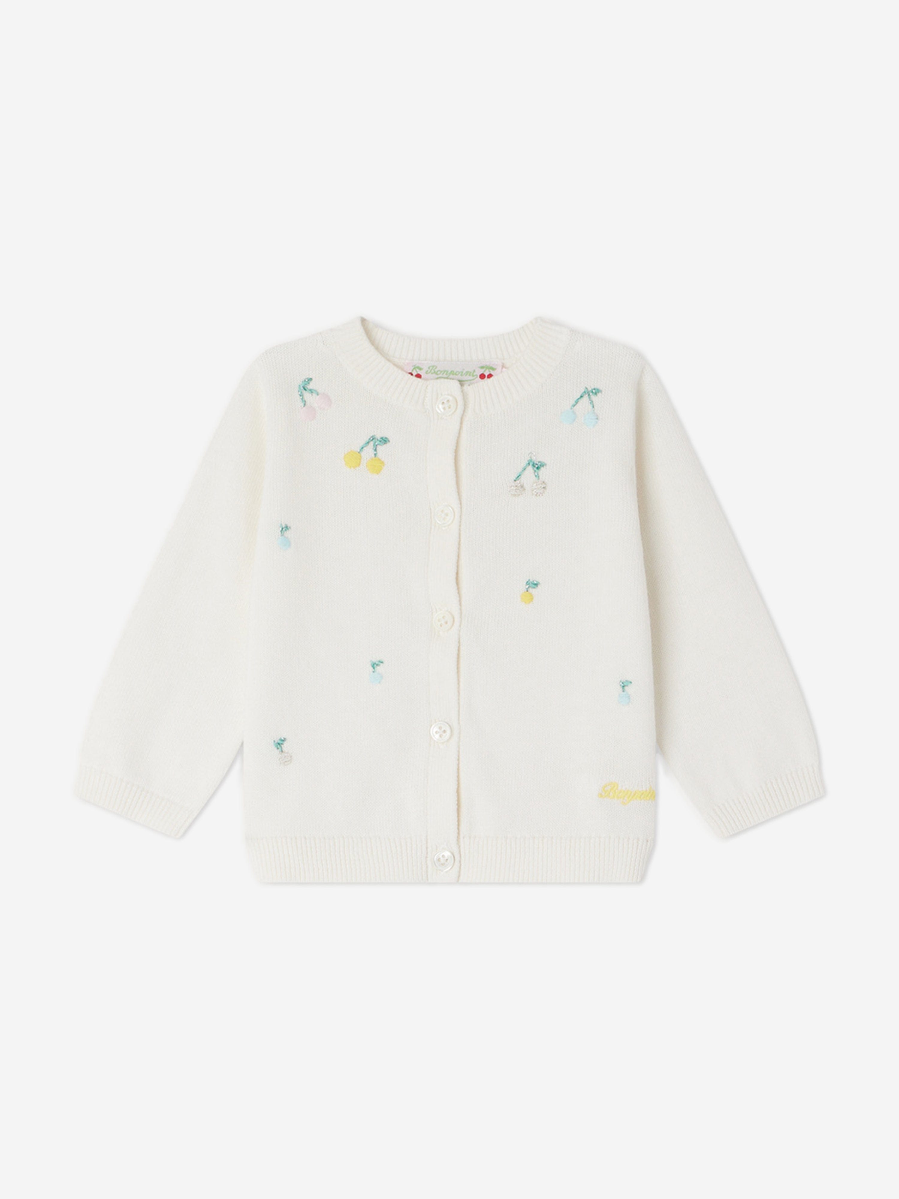 Bonpoint Baby Girls Claudie Cardigan in White