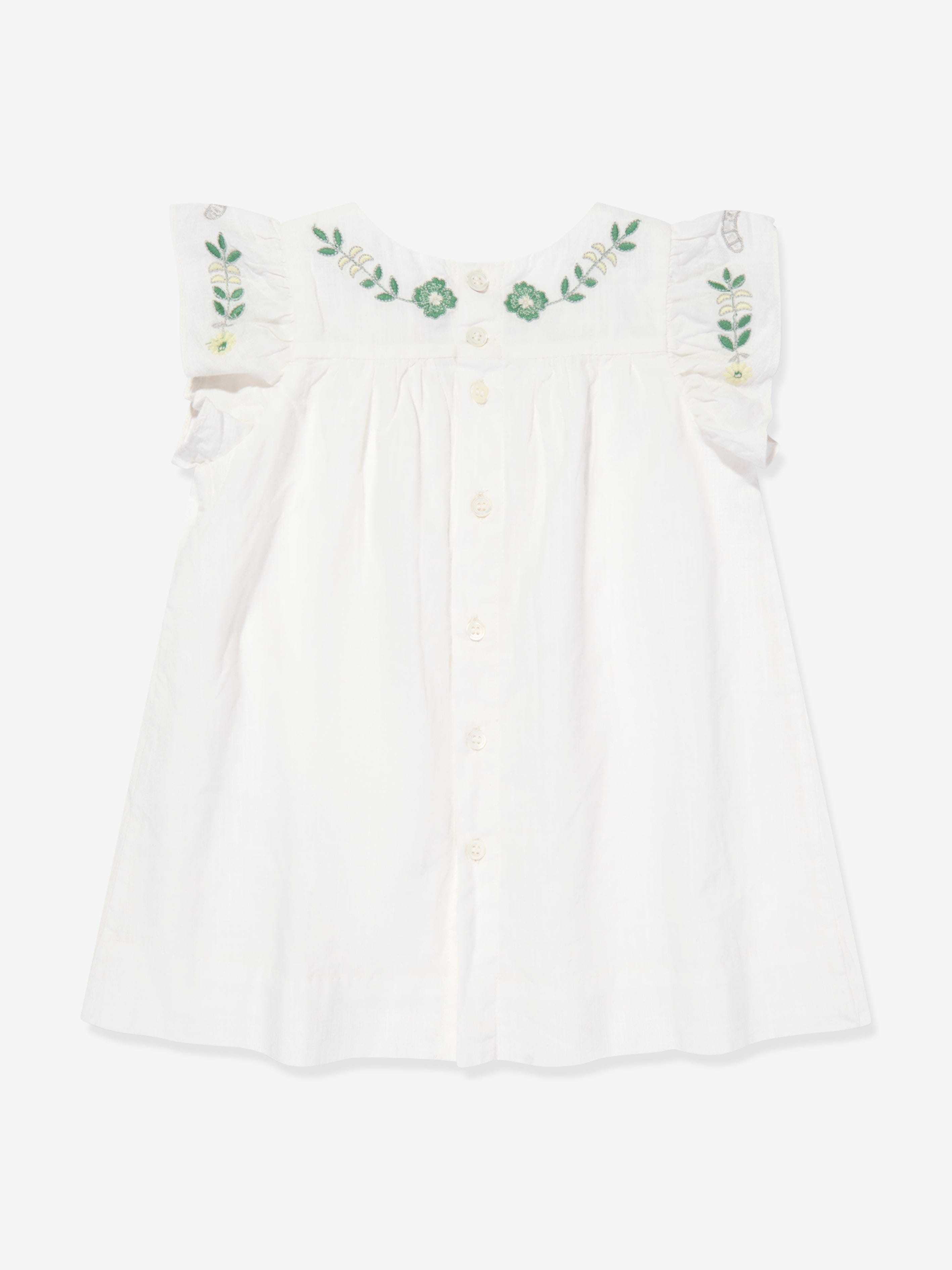 Bonpoint Baby Girls Laurie Dress in White