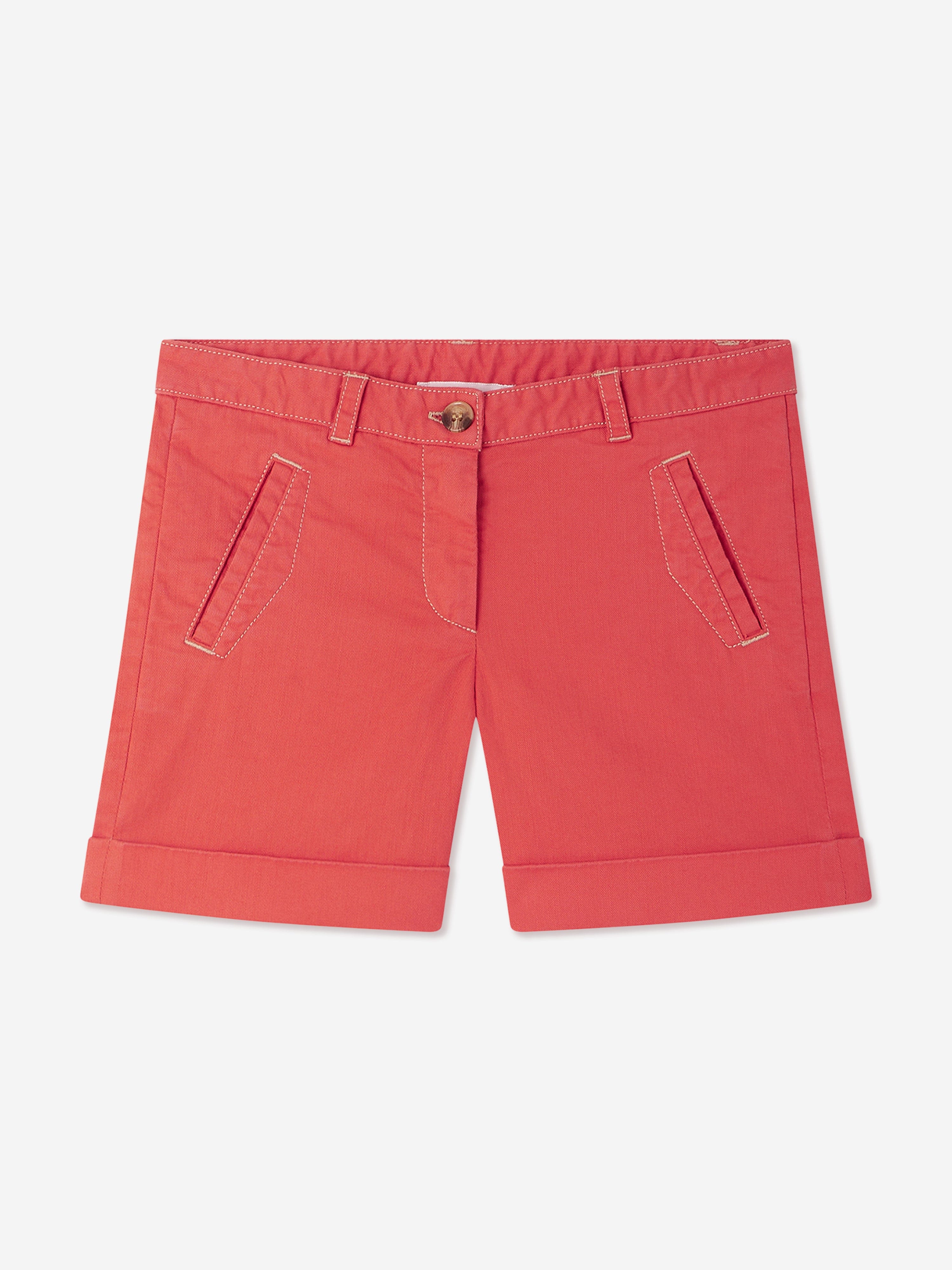 Bonpoint Girls Elista Shorts in Red