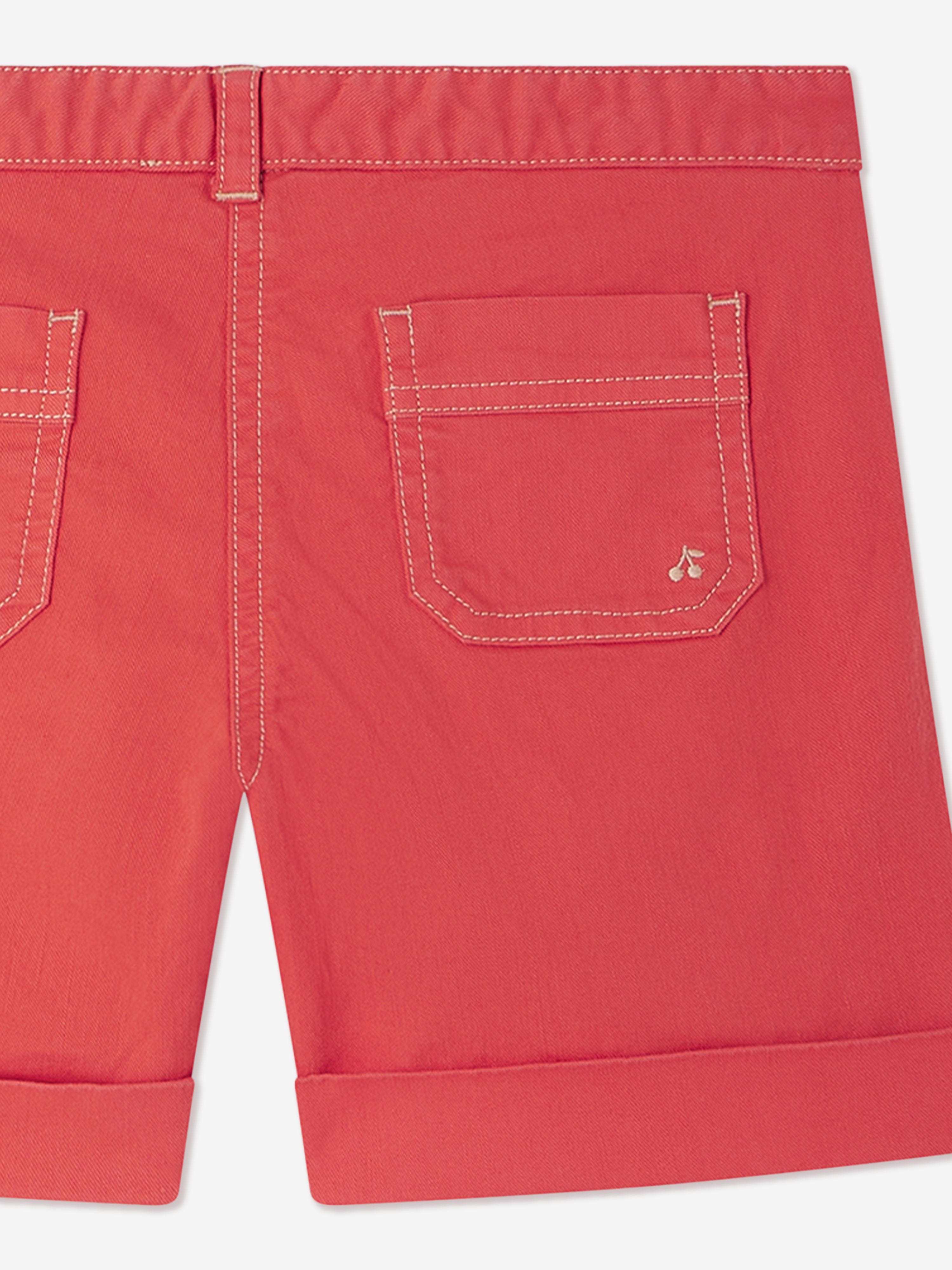 Bonpoint Girls Elista Shorts in Red