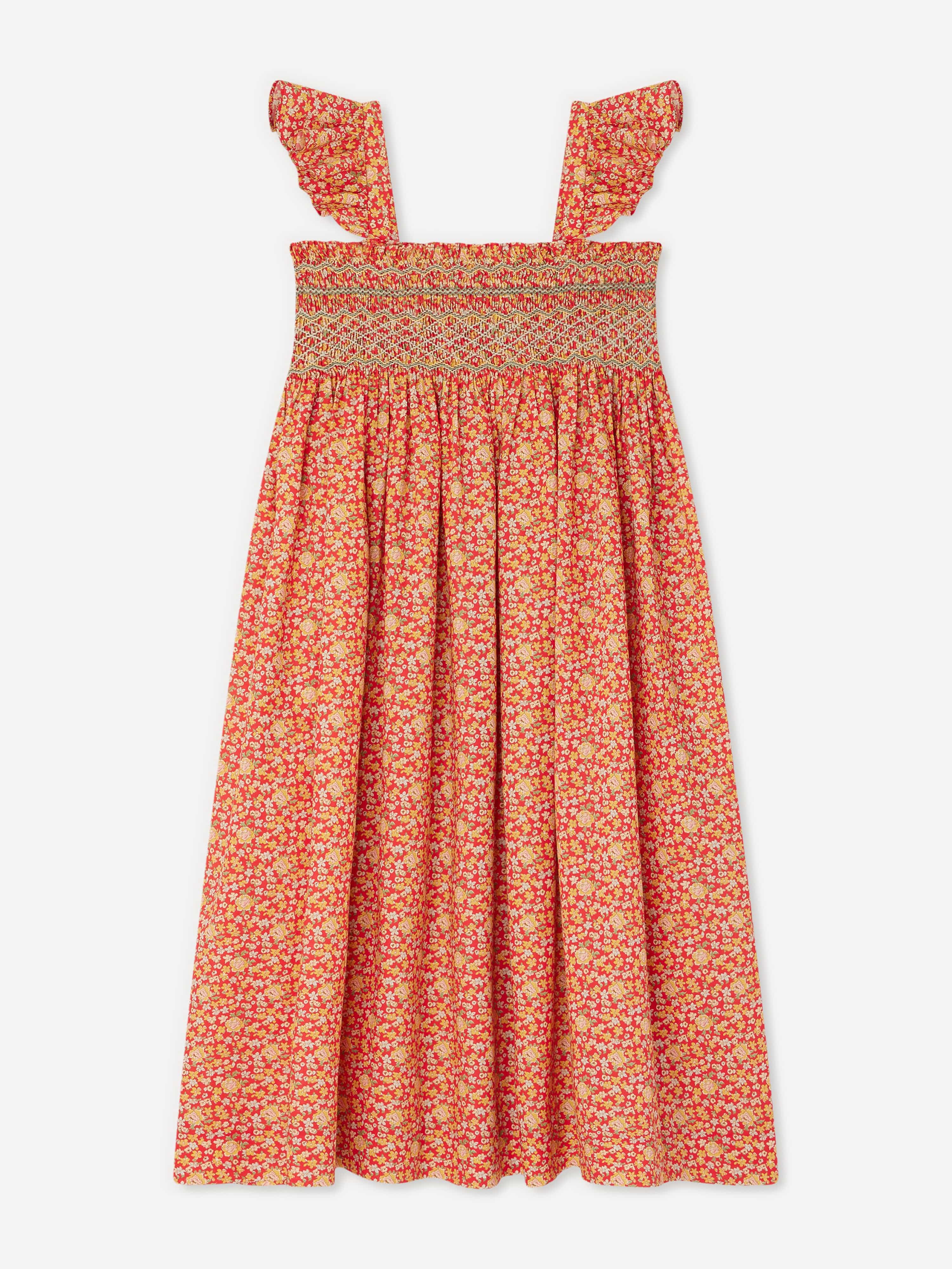 Bonpoint Girls Frances Dress in Red