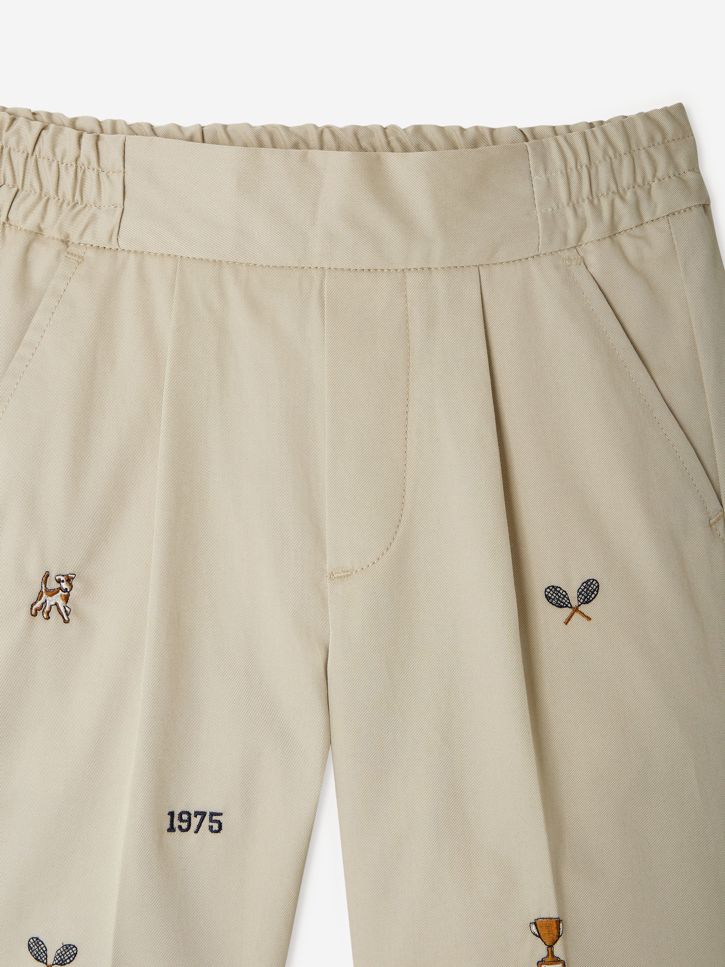 Bonpoint Boys Christian Shorts in Beige