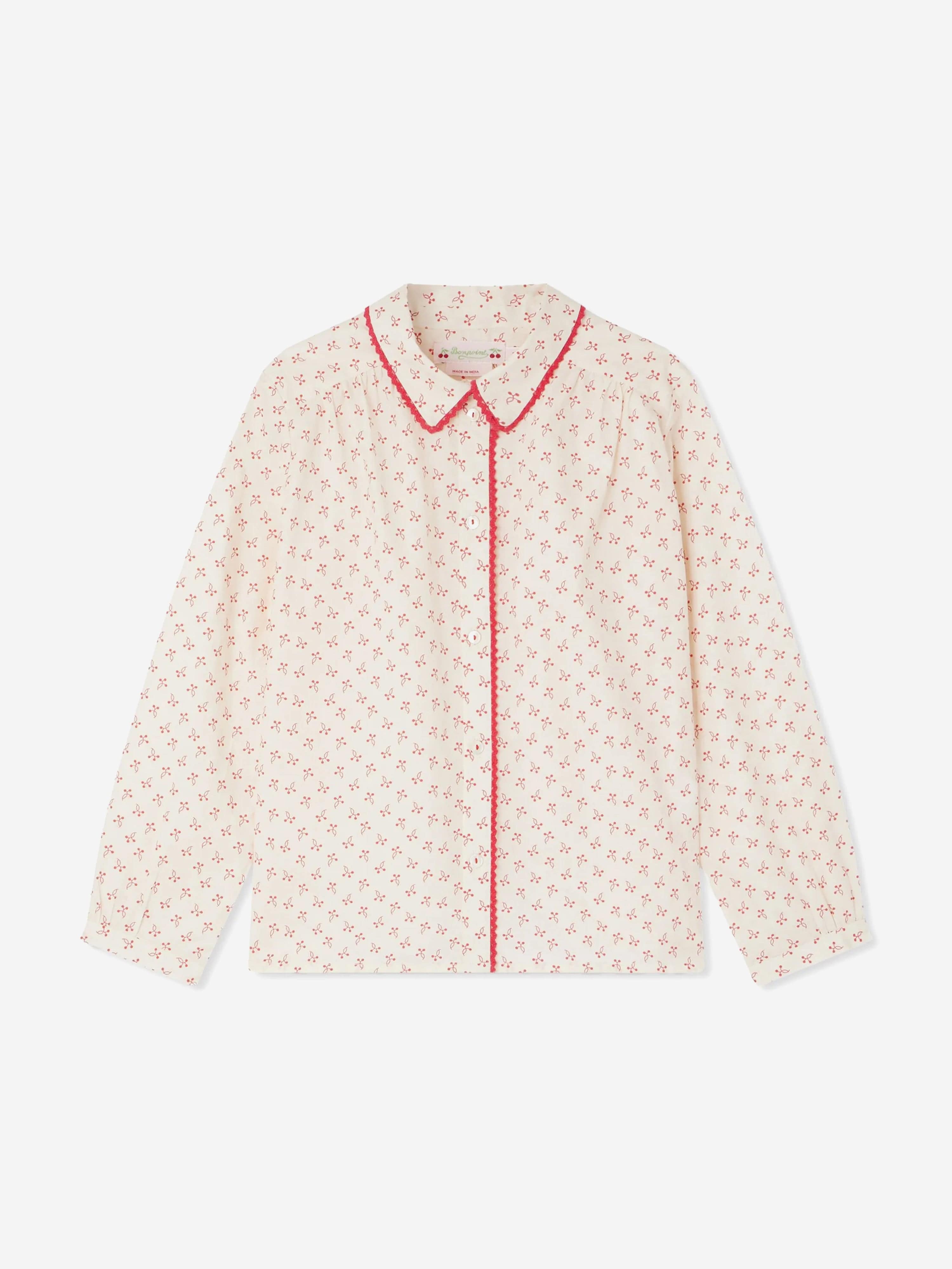 Bonpoint Girls Basiline Blouse in Ivory
