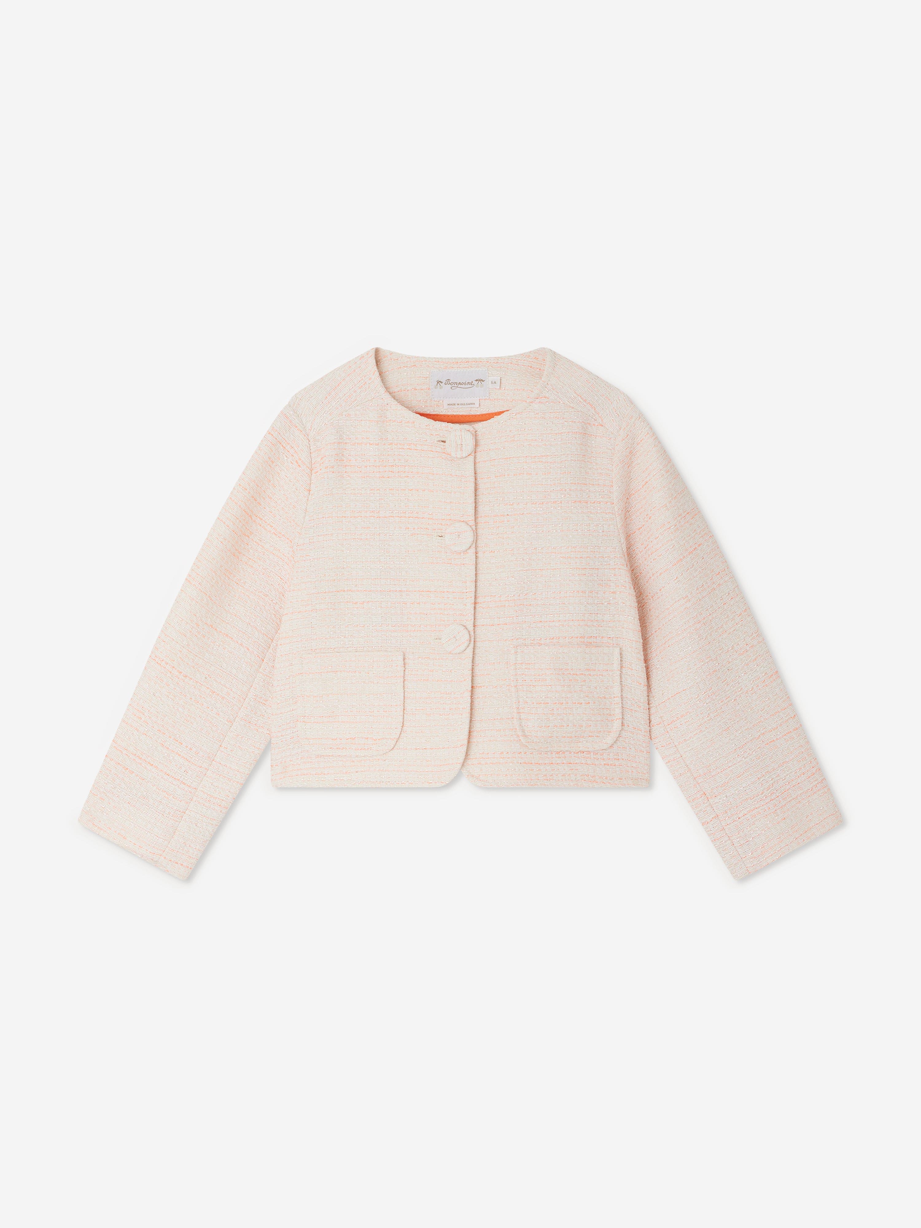 Bonpoint Girls Eudora Jacket in Pink
